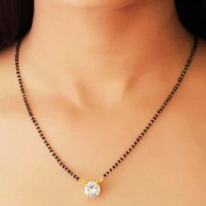 2 CT SOLITAIRE MANGALSUTRA - Image 2