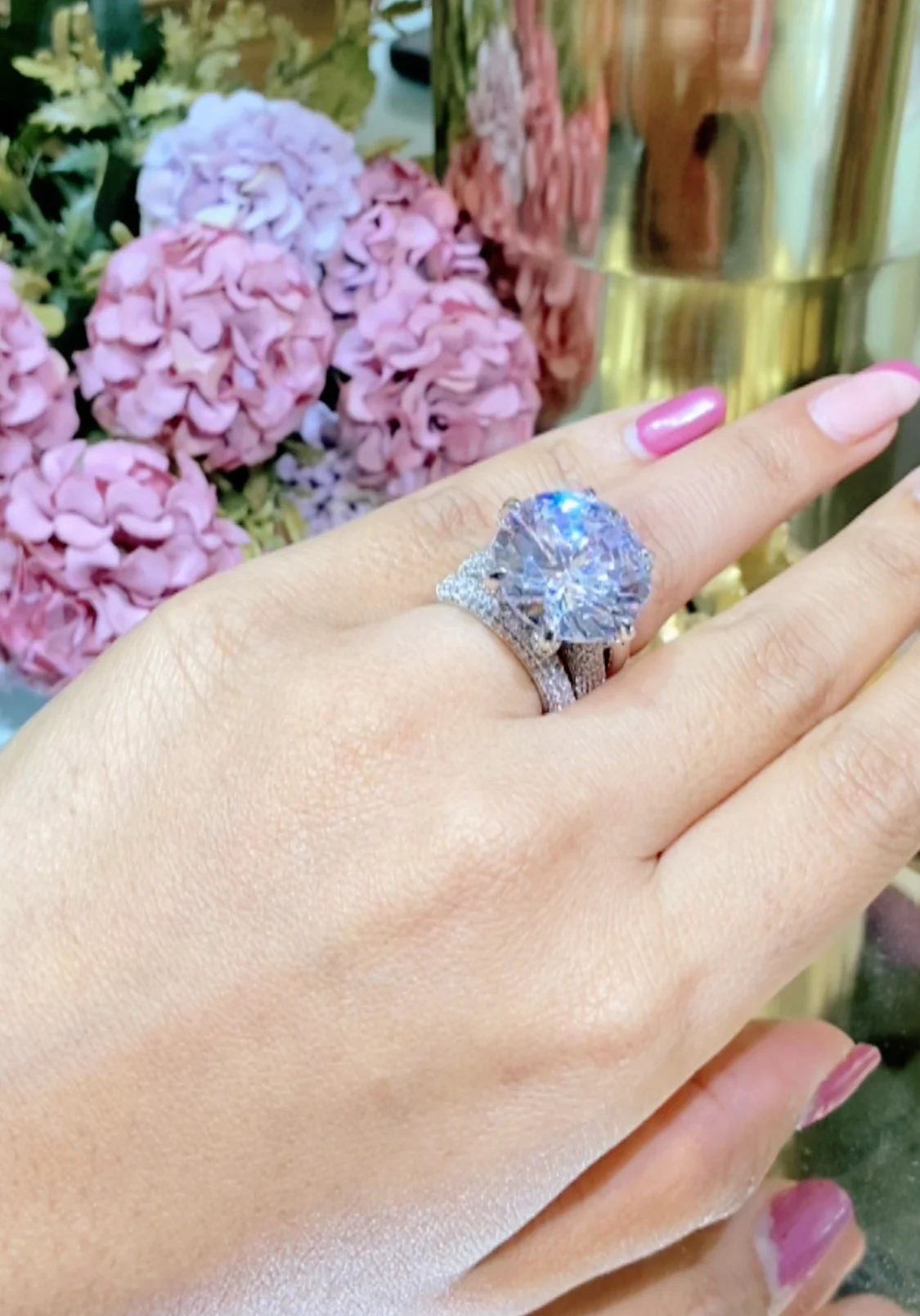 20 ct rock bling ring (with 2 support bands) - Image 5