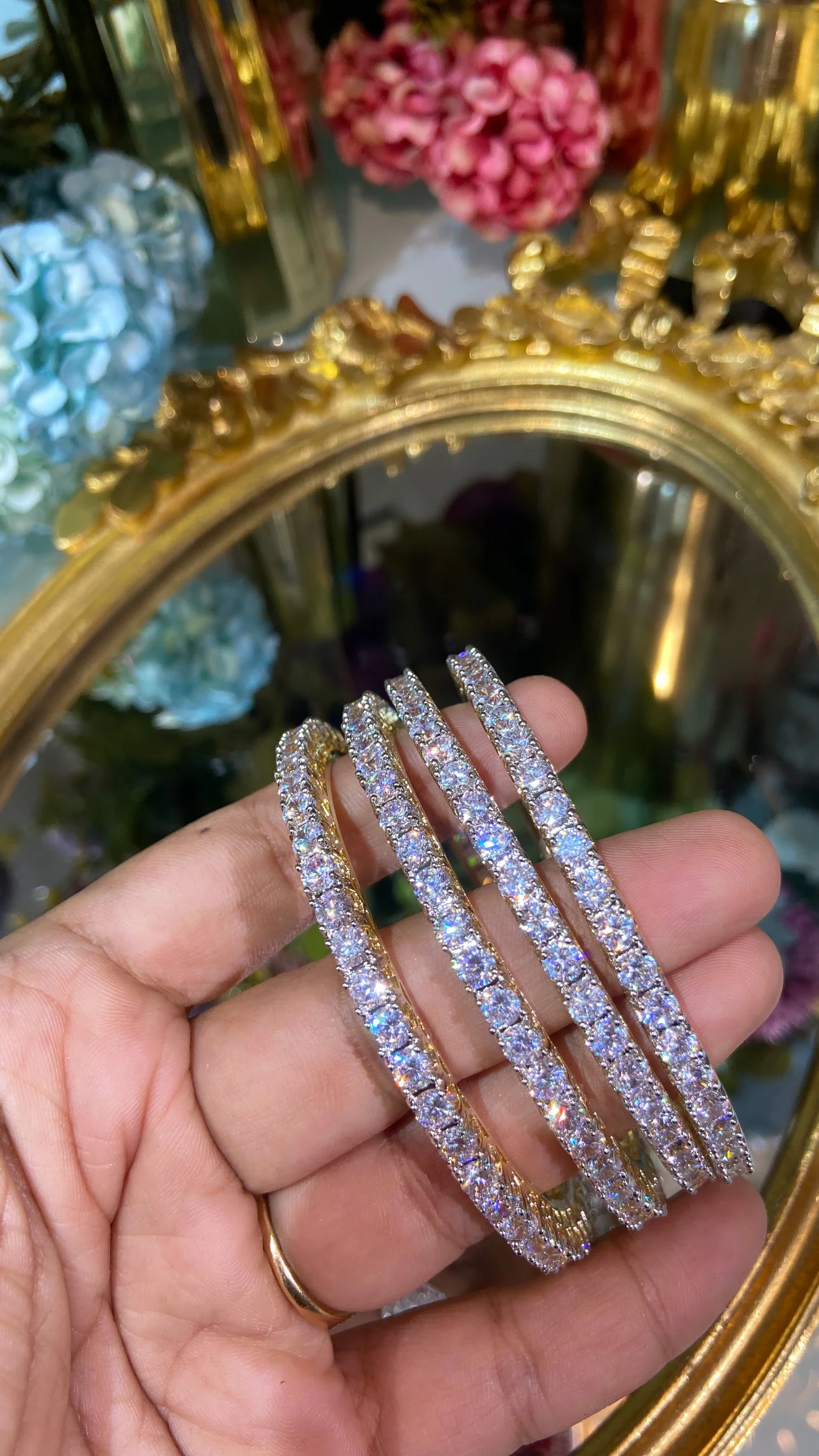25 pointer DIAMOND Solitaire Bangles - (NOT OPENABLE) - Image 10