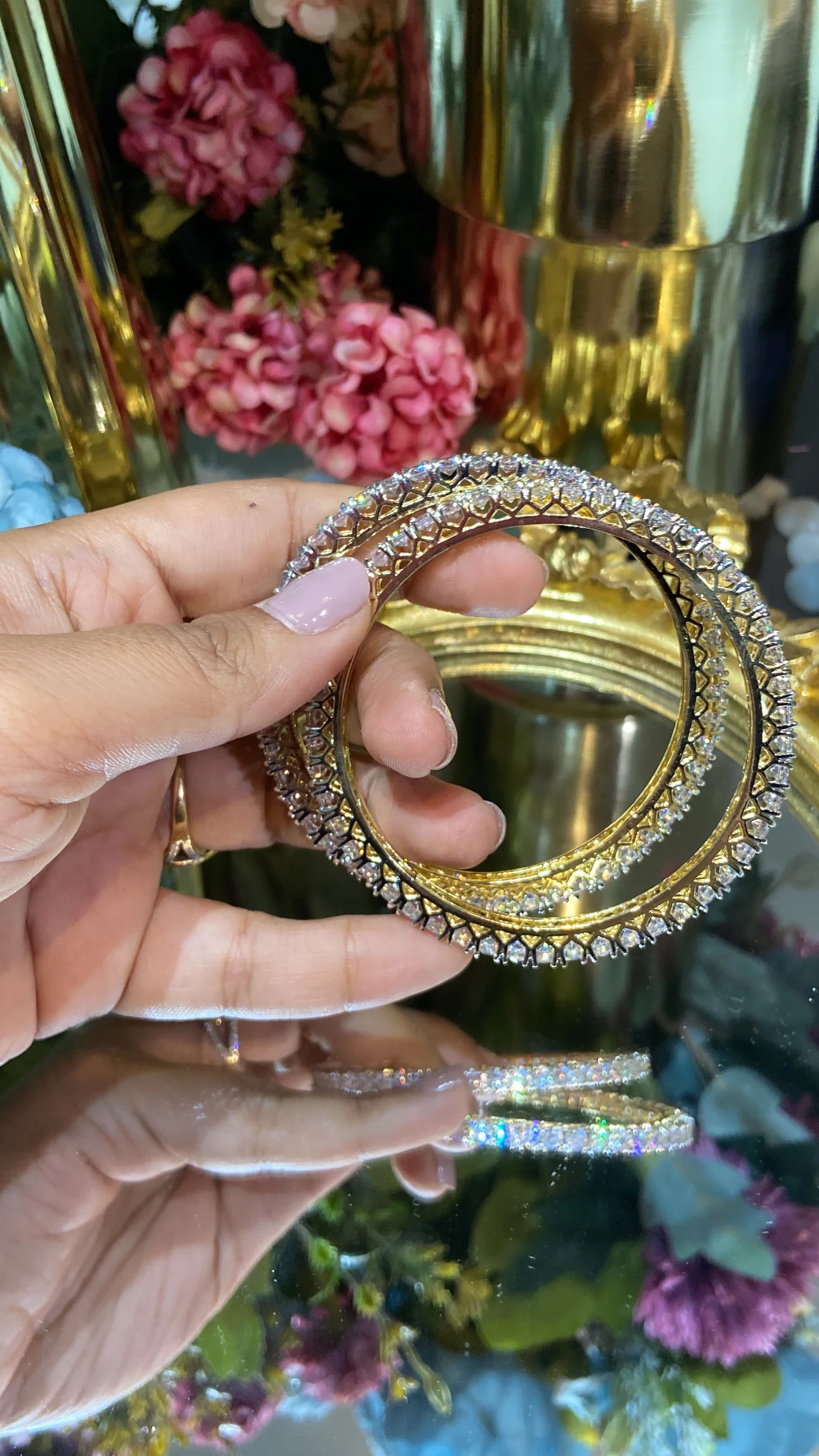25 pointer DIAMOND Solitaire Bangles - (NOT OPENABLE) - Image 4