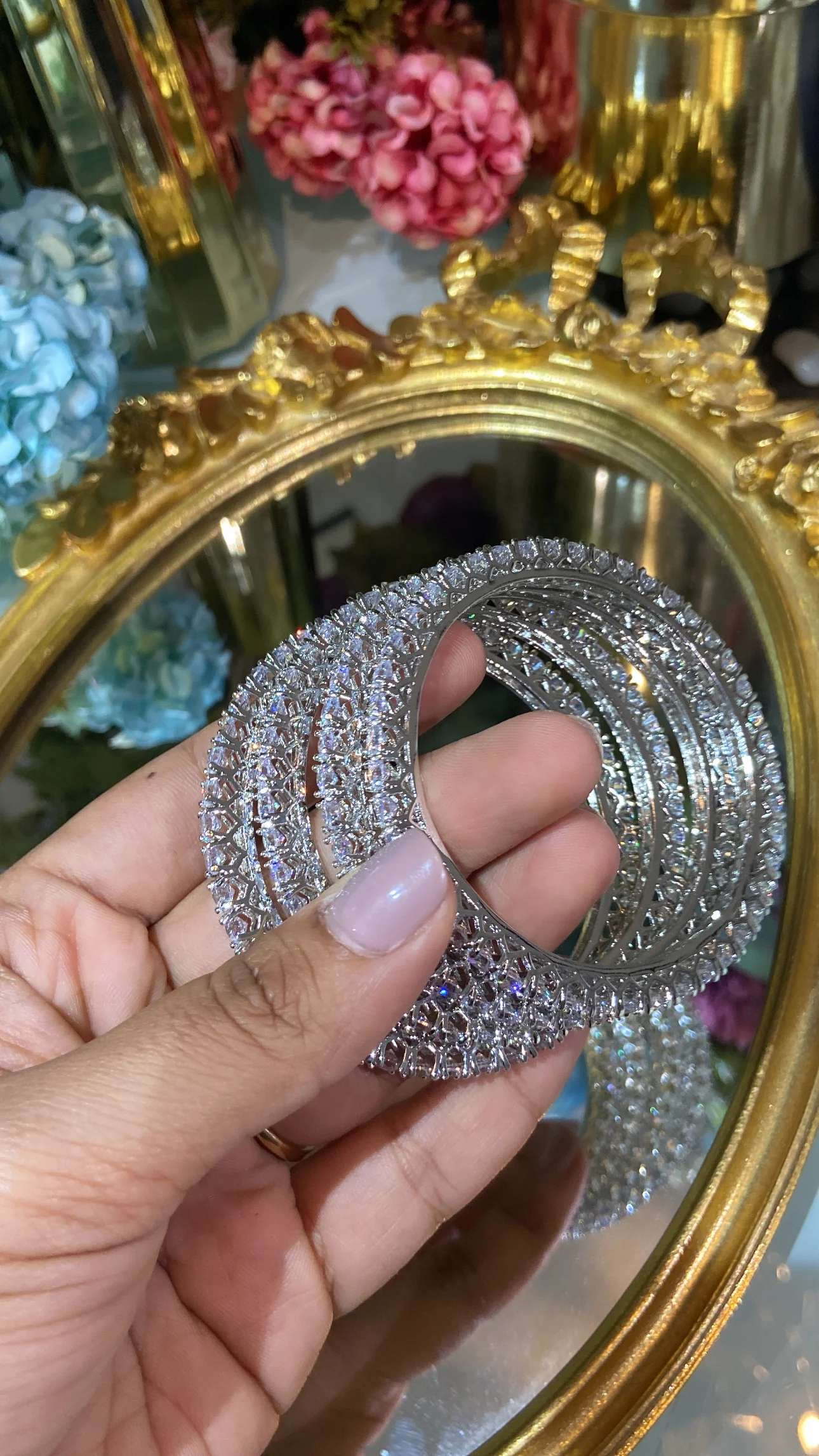 25 pointer DIAMOND Solitaire Bangles - (NOT OPENABLE) - Image 8