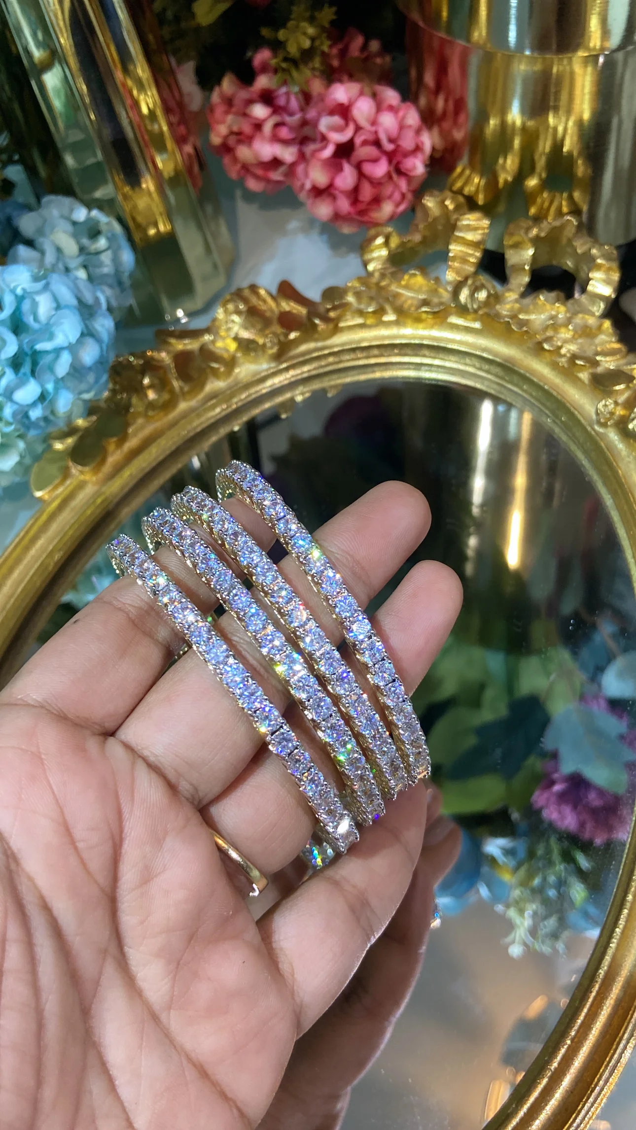 25 pointer DIAMOND Solitaire Bangles - (NOT OPENABLE) - Image 9