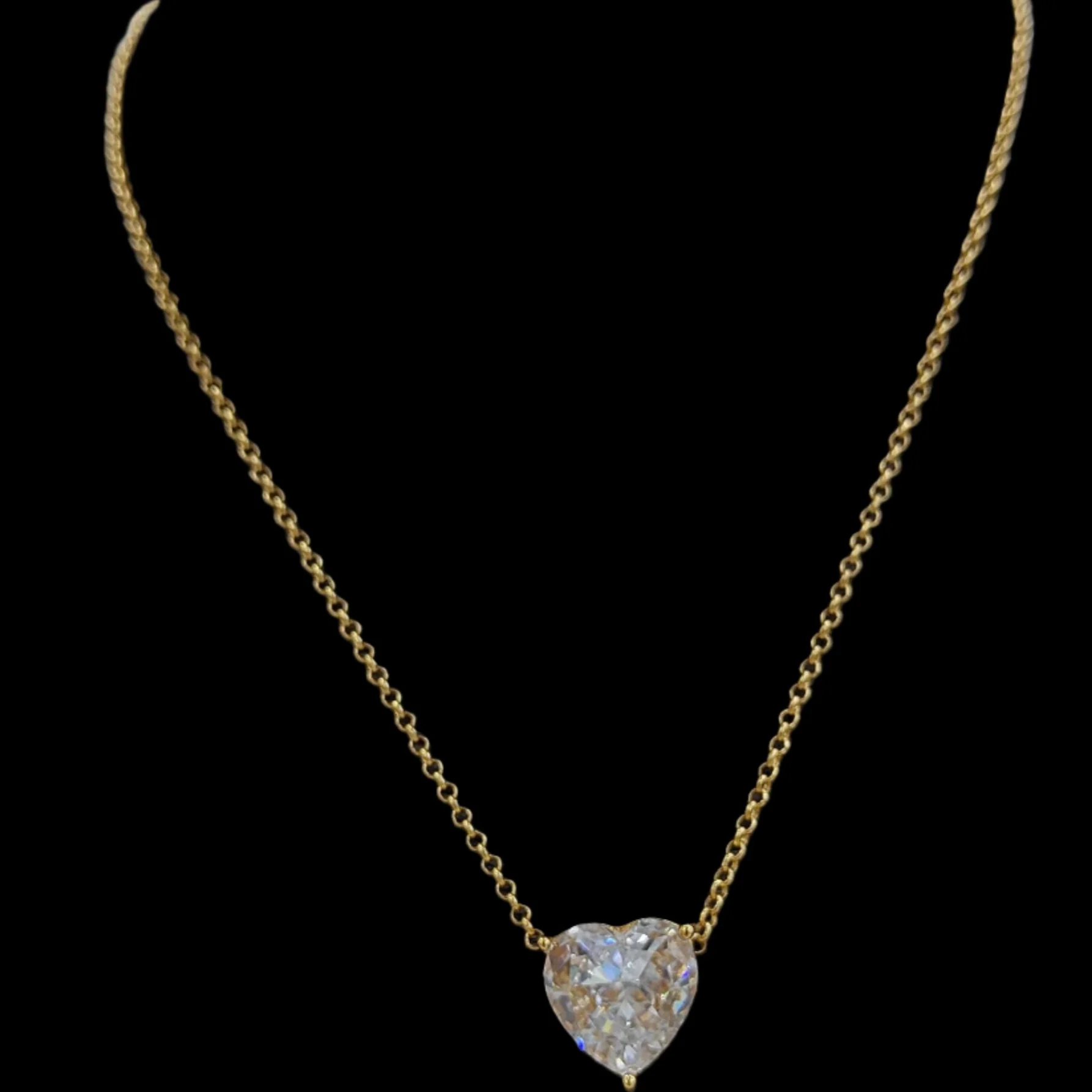 7ct Large Heart pendant chain ♠️ - Image 5