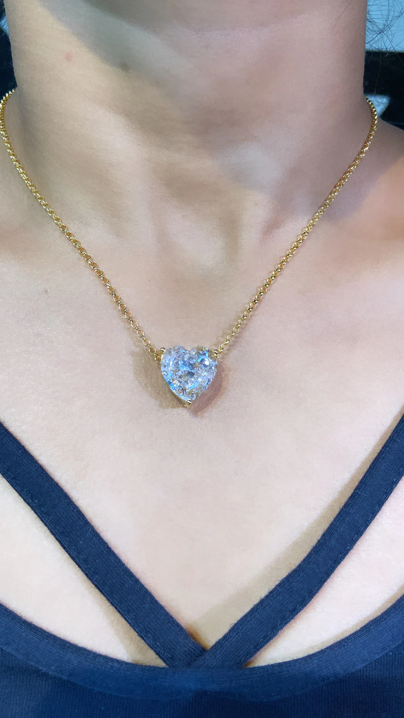 7ct Large Heart pendant chain ♠️ - Image 8
