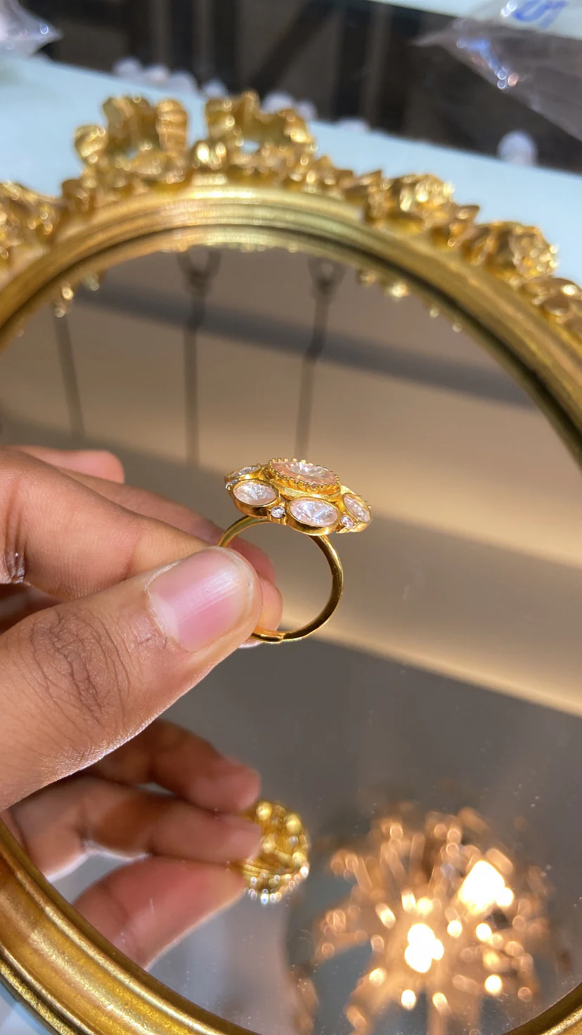 ALAIYA MOISSANITE POLKI RING - Image 2
