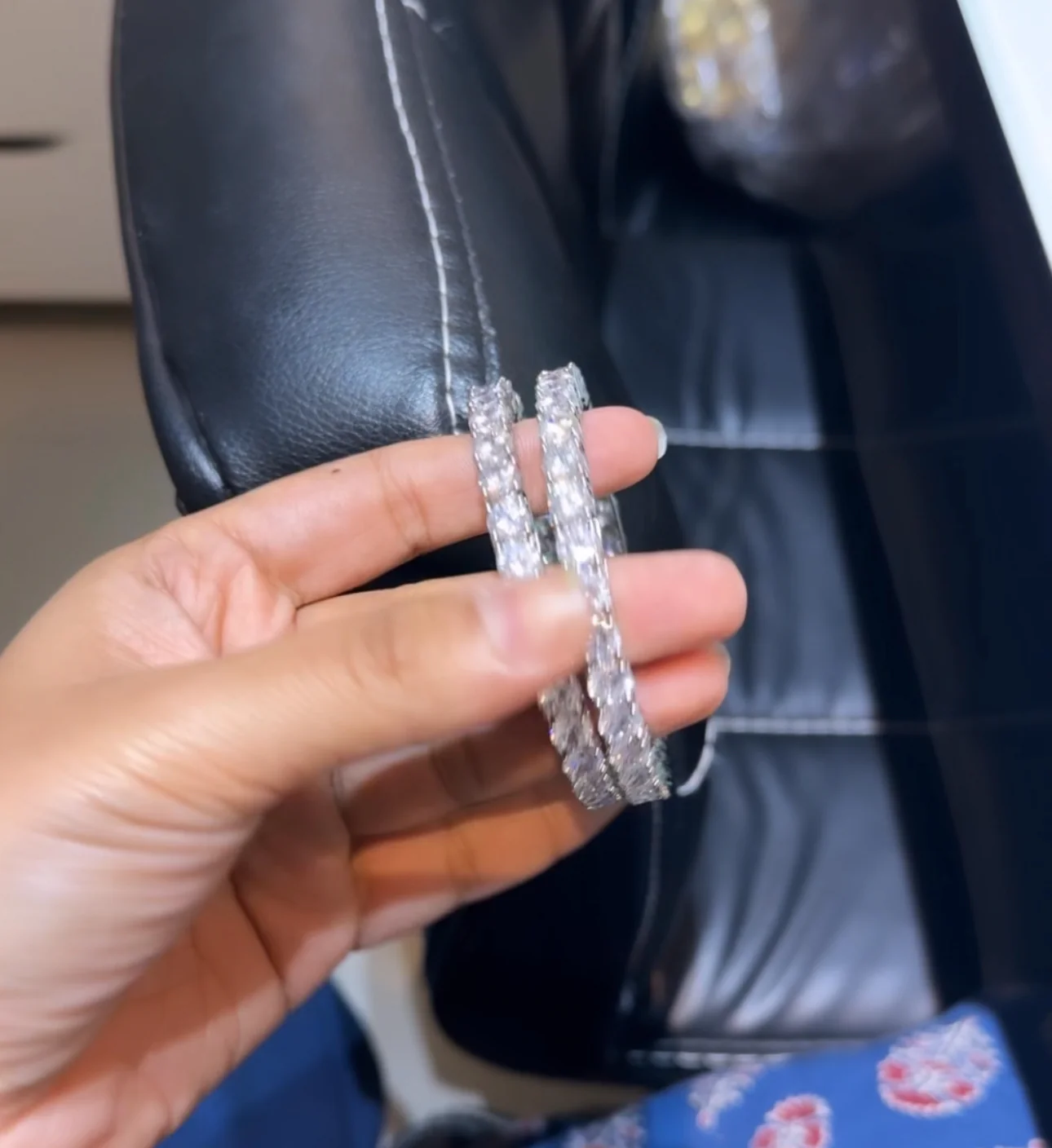 Big Solitaire Bangles - PAIR (50 pointer each diamond) 🪄 - Image 9