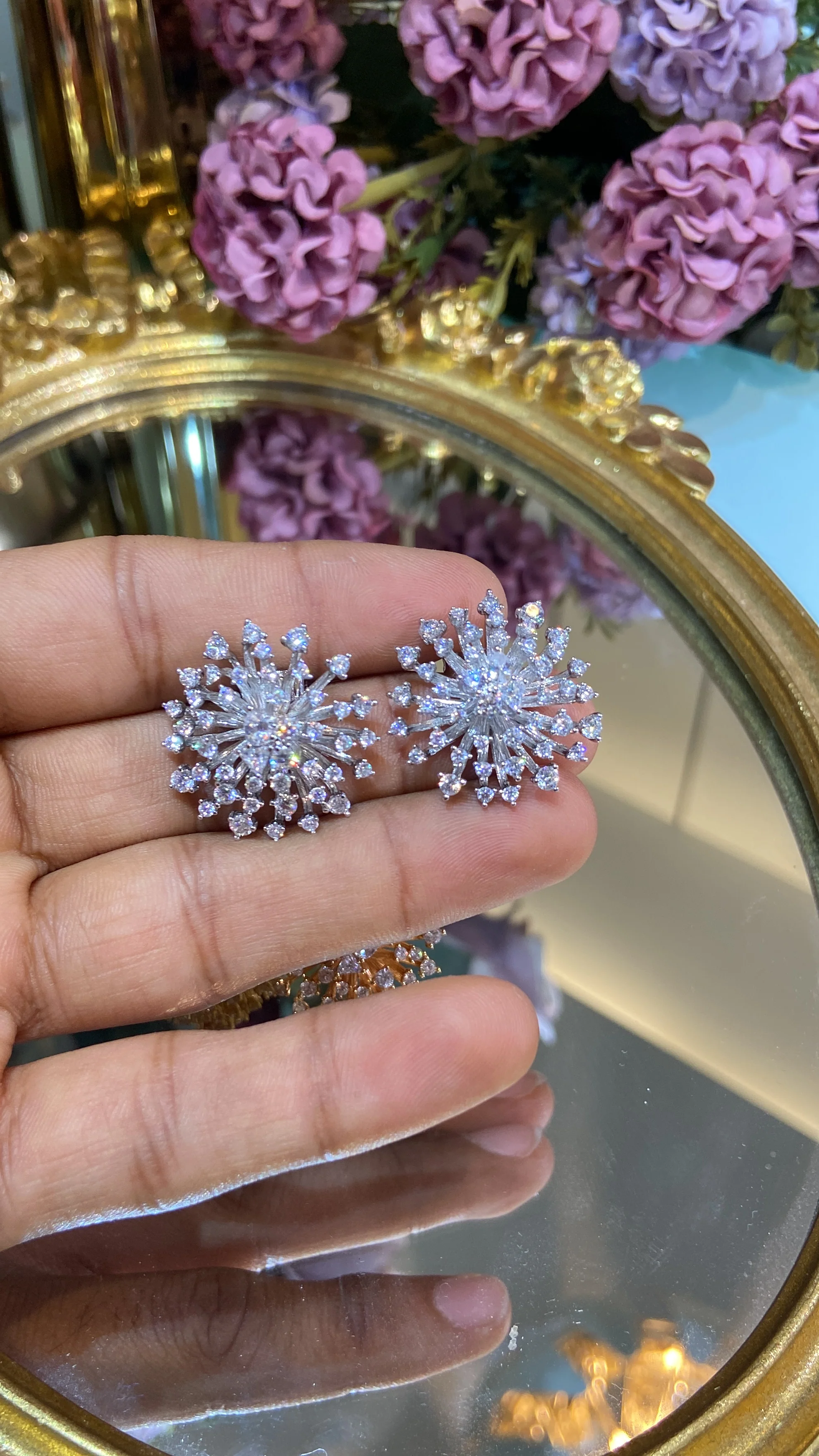 Bloom Diamond Earrings - Image 2
