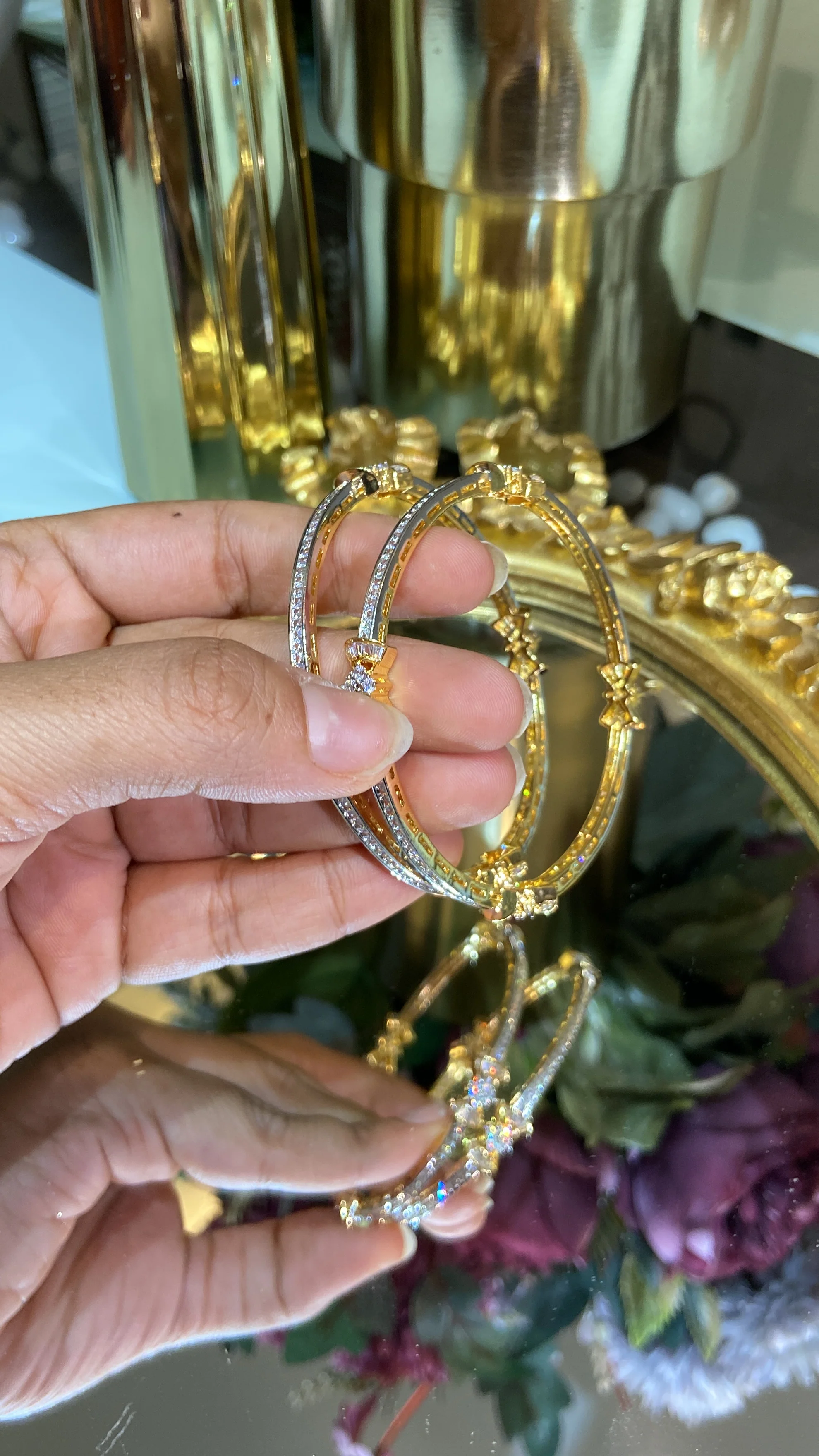 Bow diamond bangles (Without Lock) - Image 2