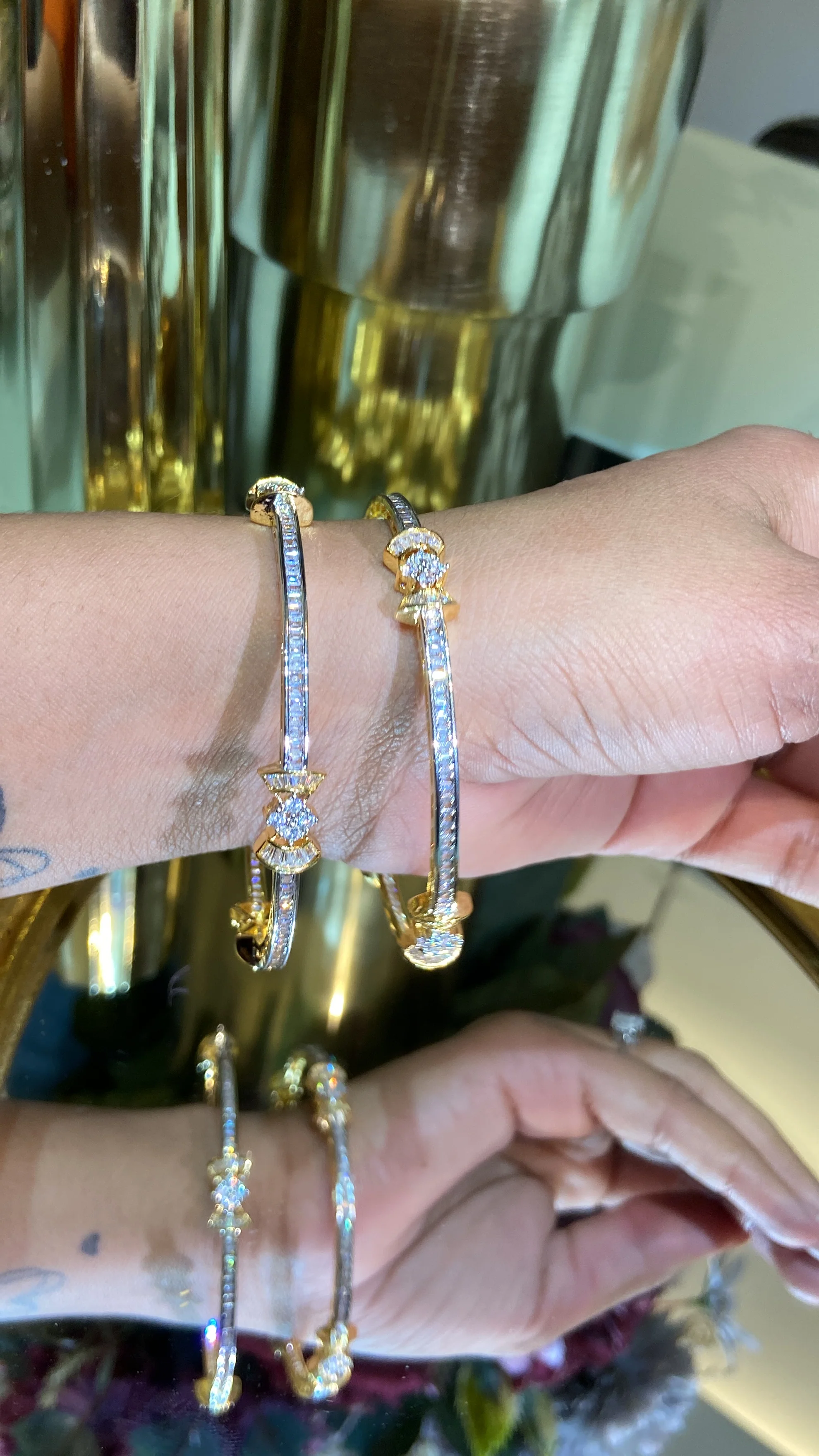 Bow diamond bangles (Without Lock) - Image 5