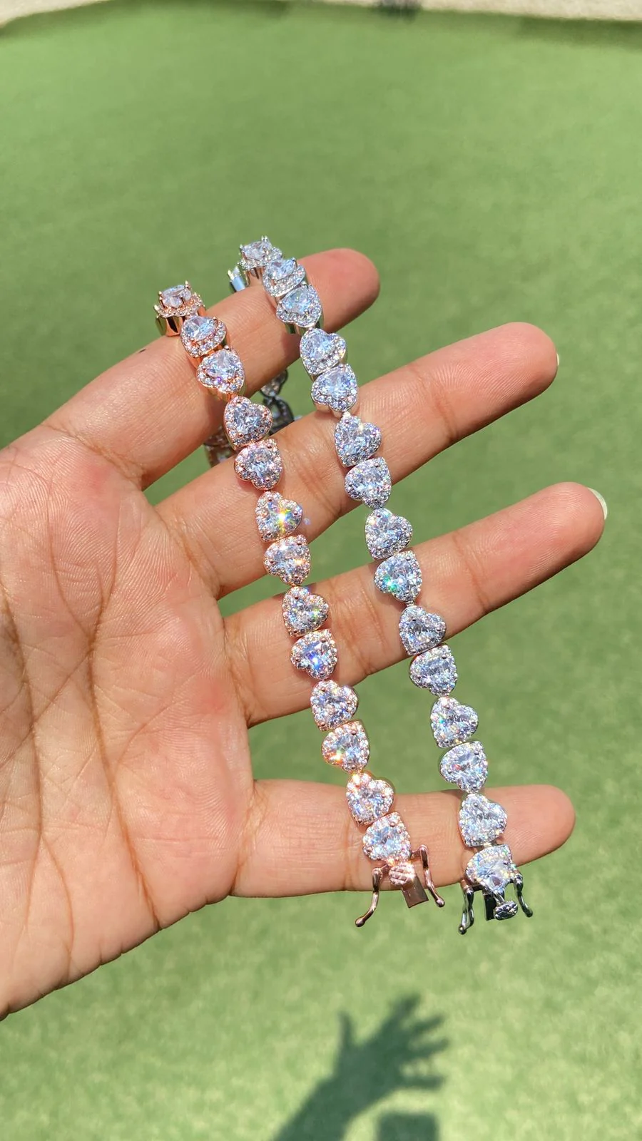 Classic Heart Tennis Bracelet - Image 4