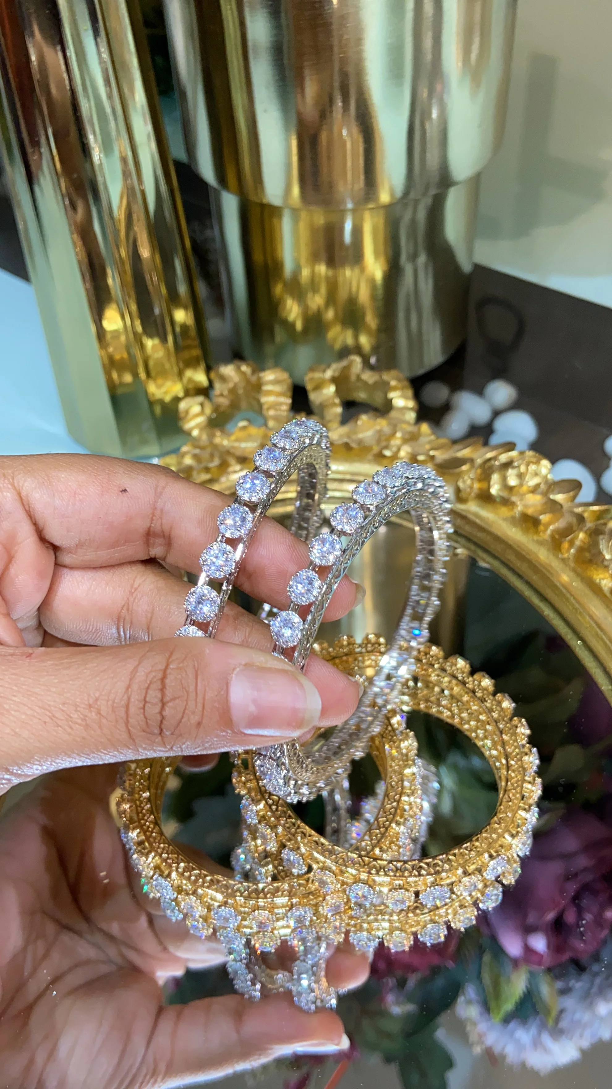 CLASSIC PACHELI DIAMOND BANGLE (WITHOUT LOCK) - Image 10