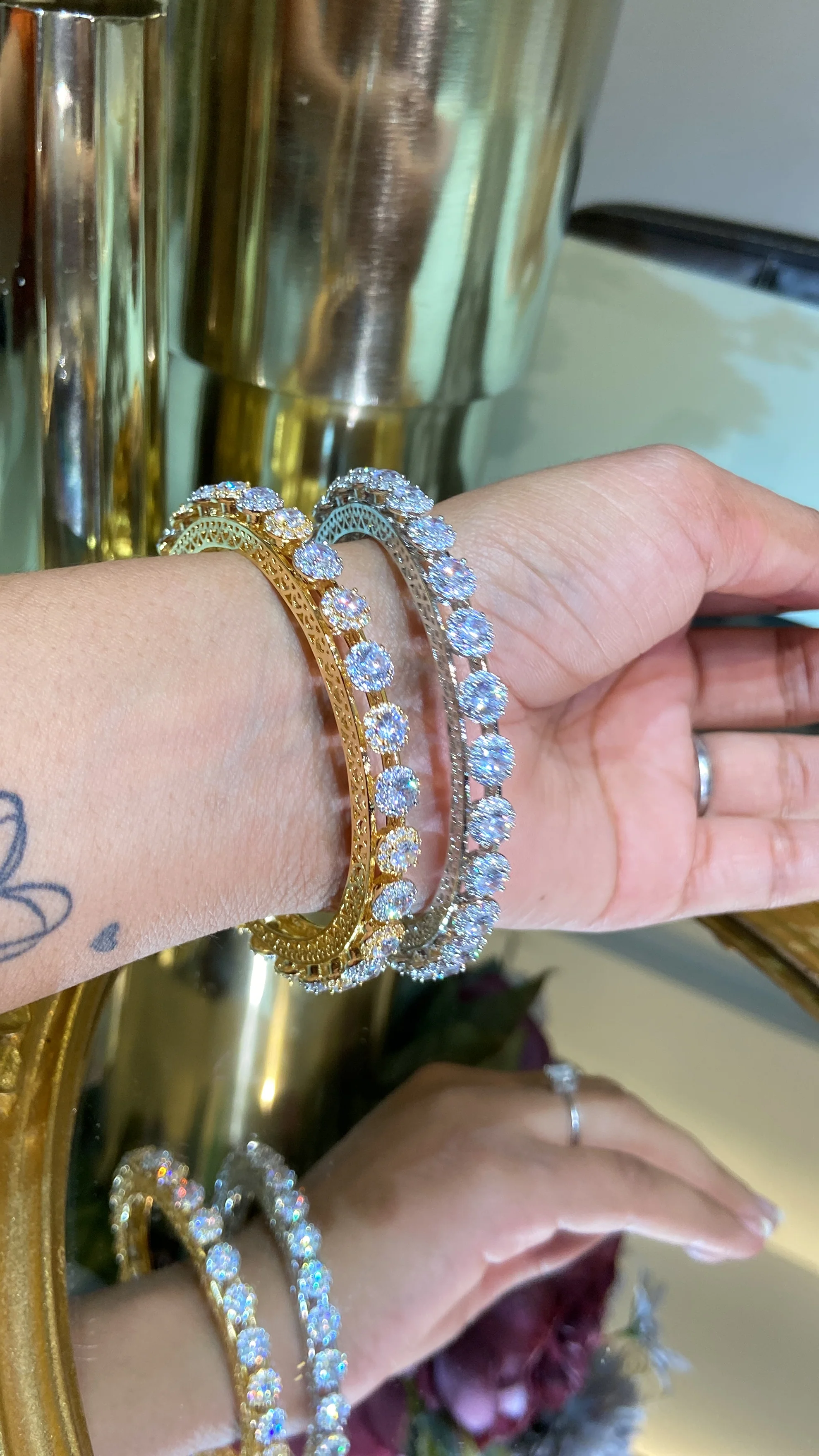 CLASSIC PACHELI DIAMOND BANGLE (WITHOUT LOCK) - Image 11
