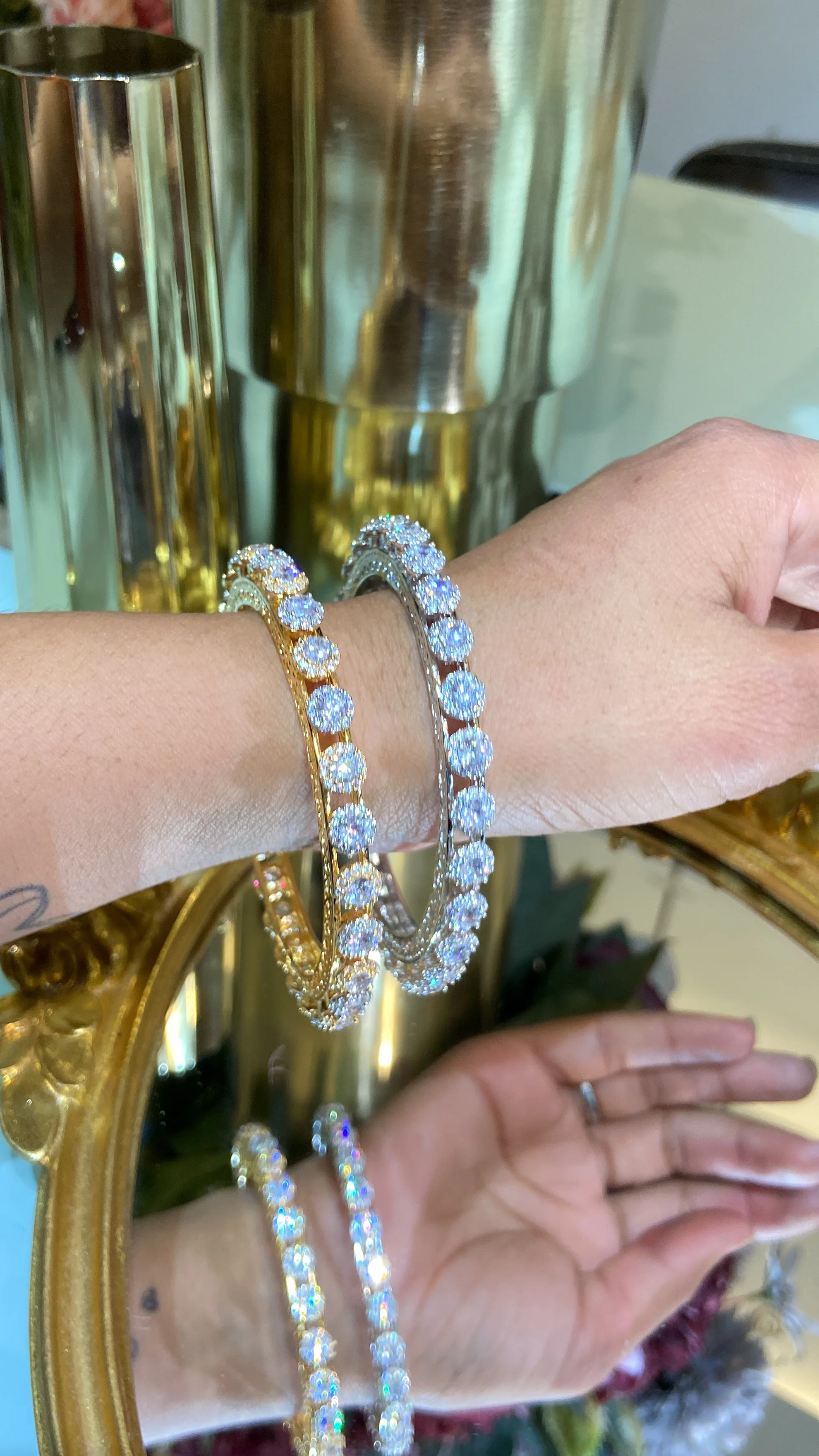 CLASSIC PACHELI DIAMOND BANGLE (WITHOUT LOCK) - Image 12