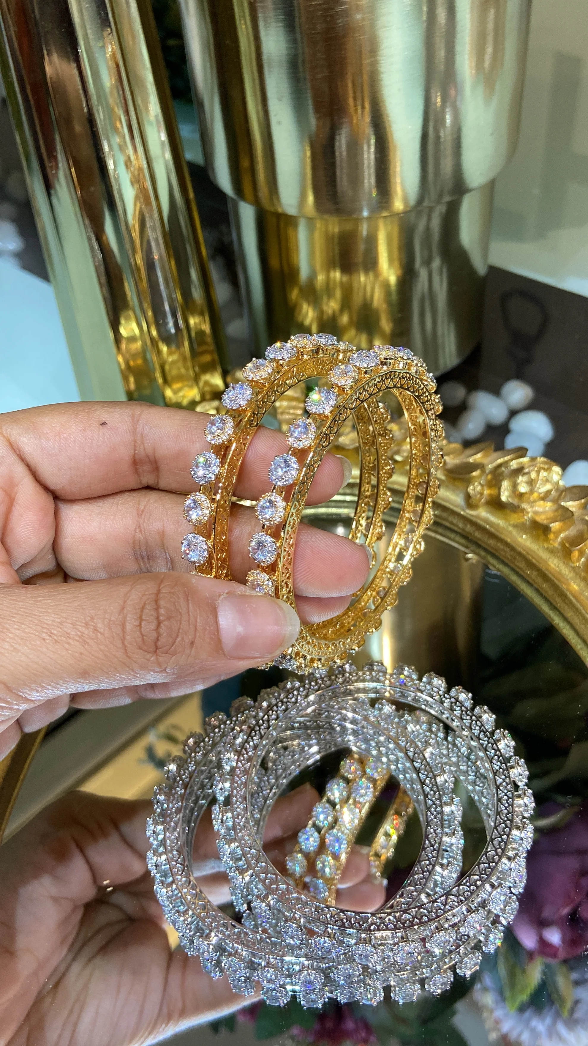 CLASSIC PACHELI DIAMOND BANGLE (WITHOUT LOCK) - Image 5