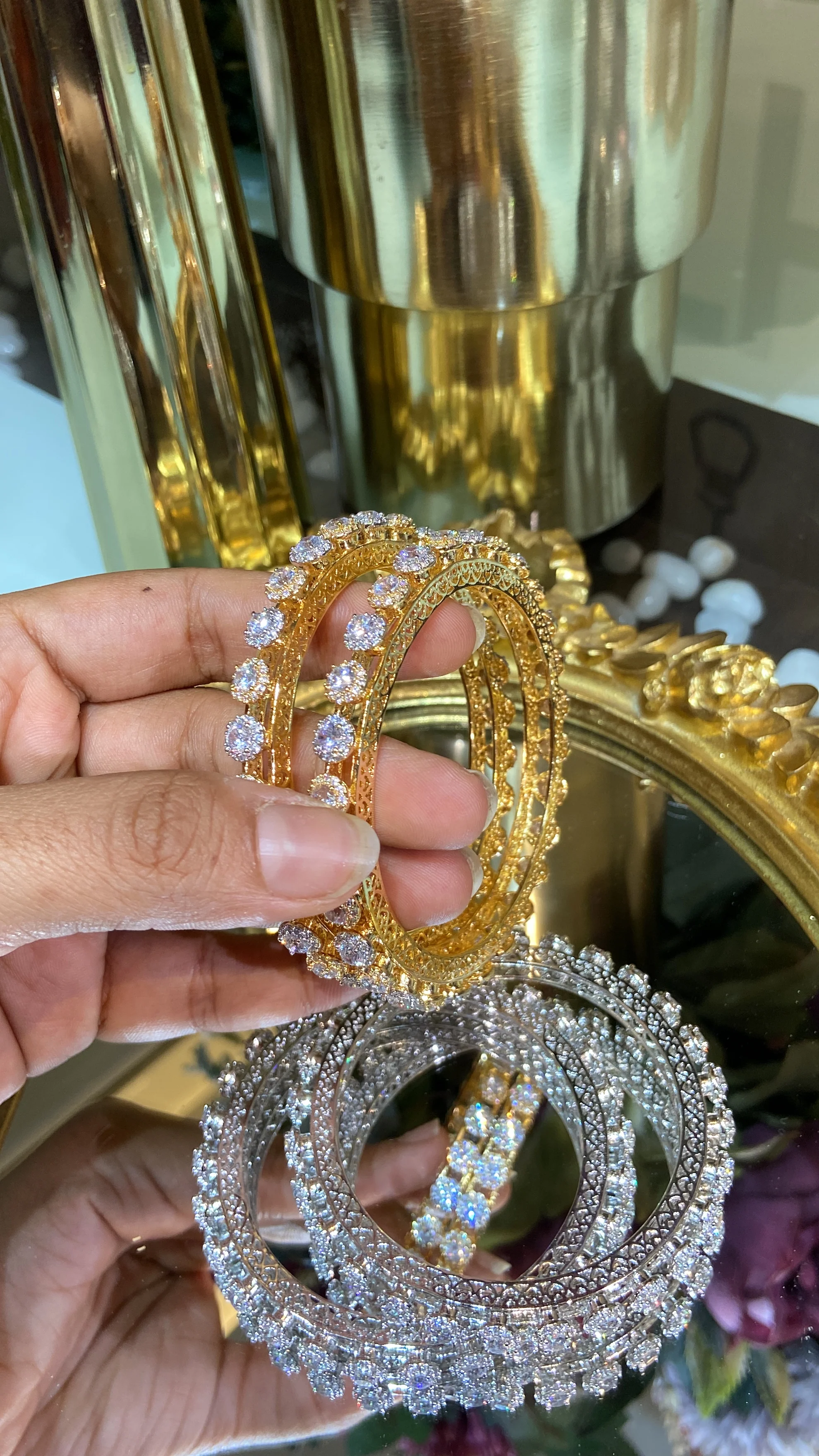 CLASSIC PACHELI DIAMOND BANGLE (WITHOUT LOCK) - Image 6