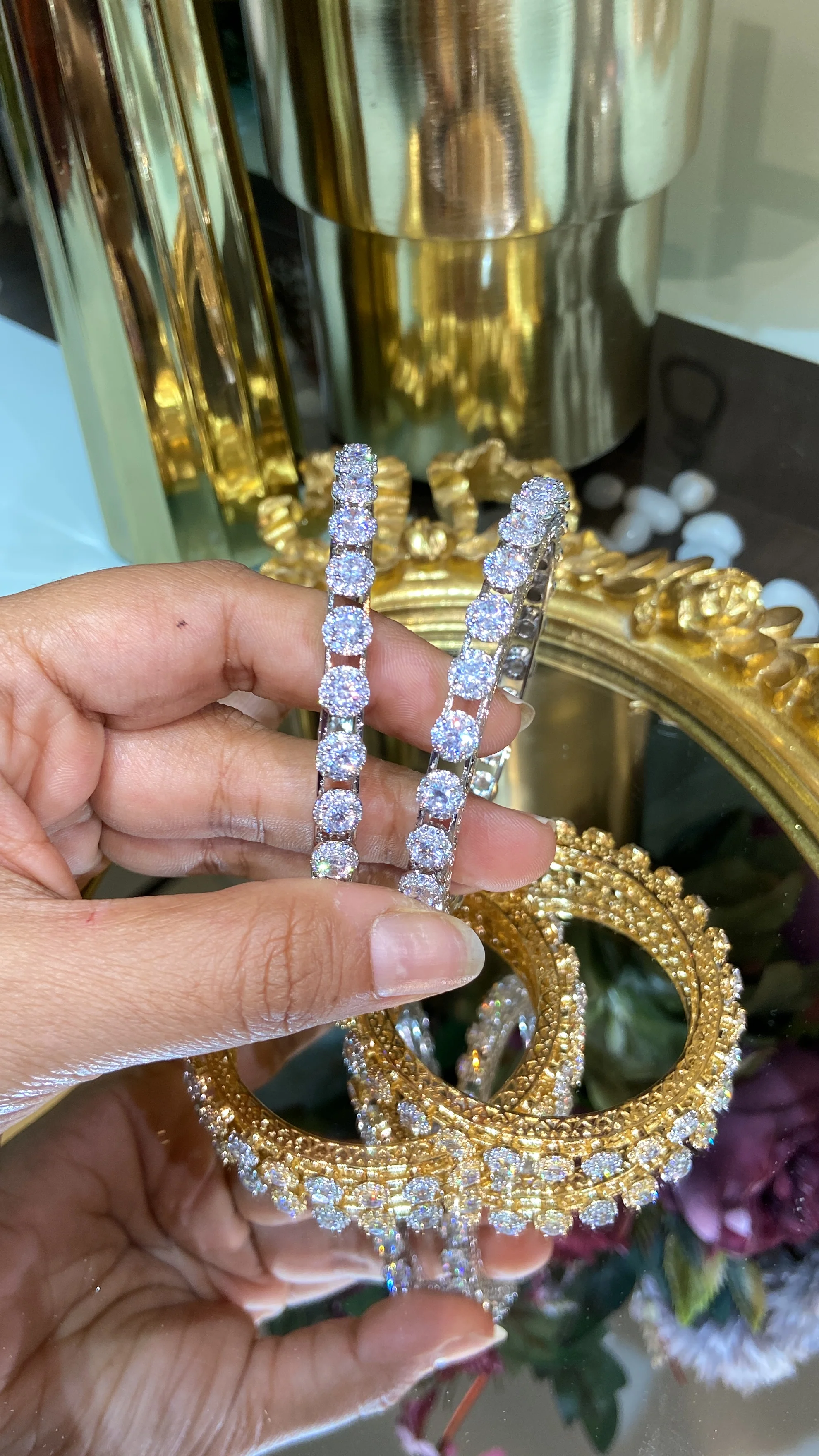 CLASSIC PACHELI DIAMOND BANGLE (WITHOUT LOCK) - Image 7