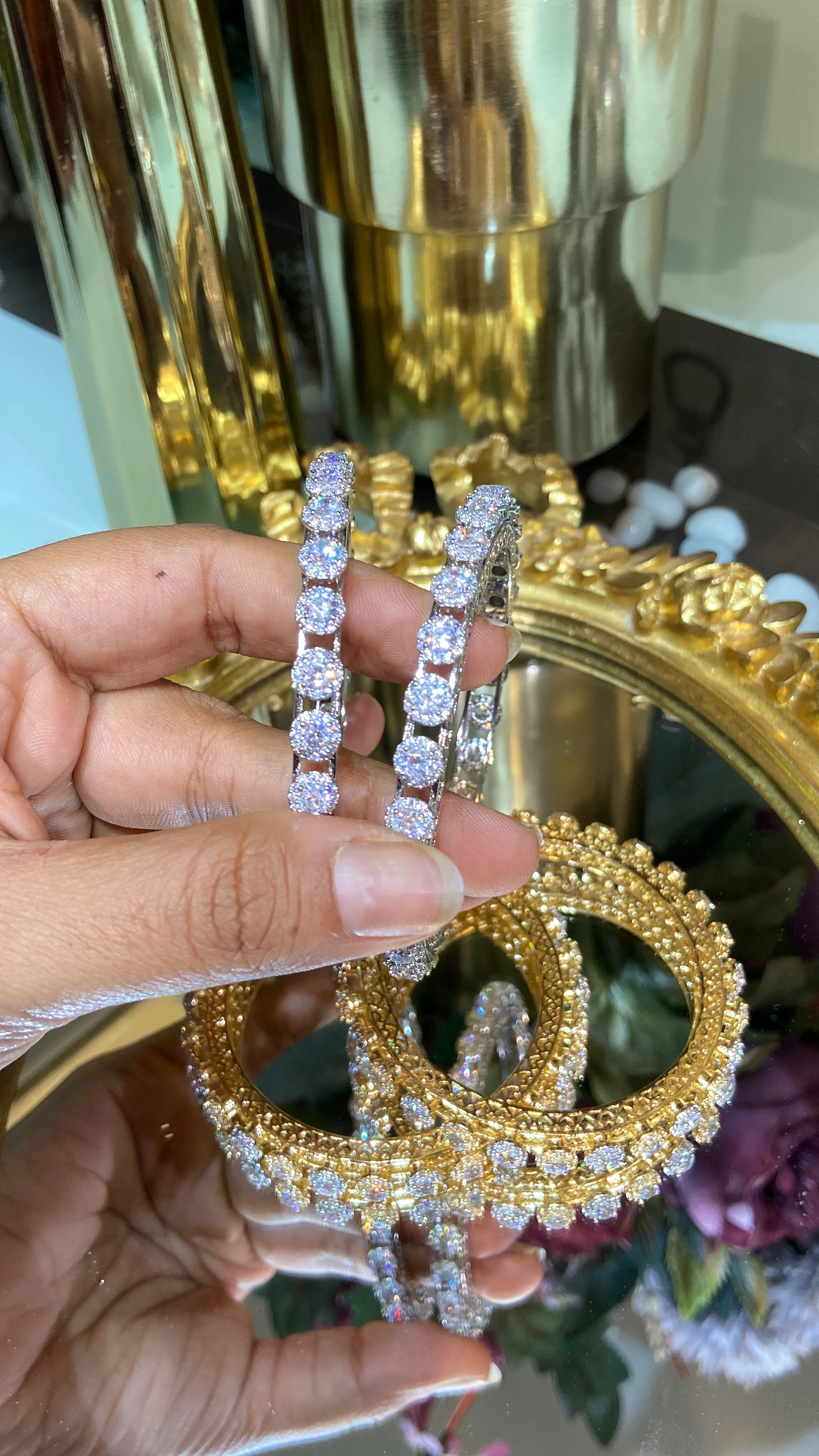 CLASSIC PACHELI DIAMOND BANGLE (WITHOUT LOCK) - Image 8