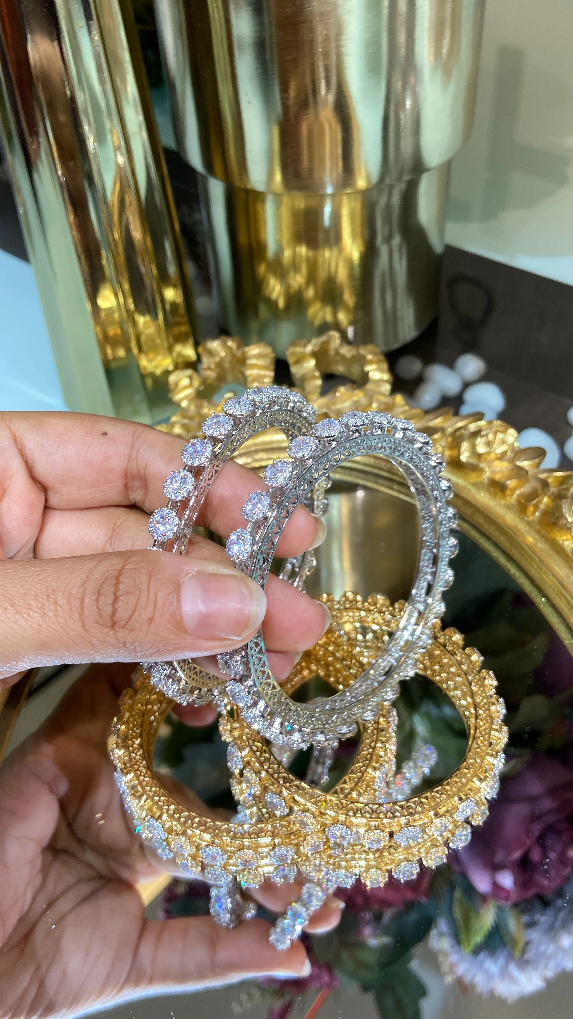 CLASSIC PACHELI DIAMOND BANGLE (WITHOUT LOCK) - Image 9