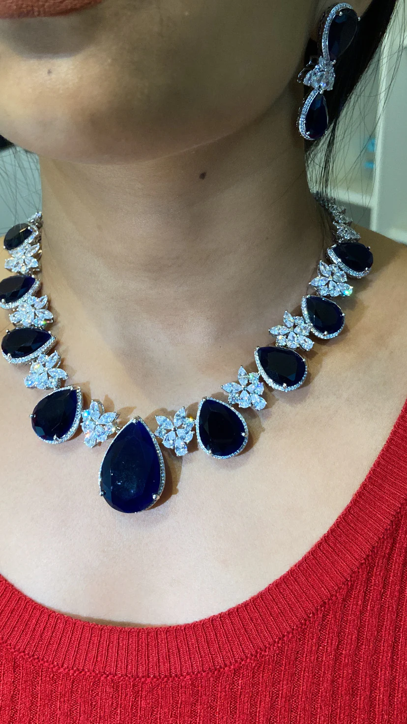 Colour drop classy necklace set - Image 2