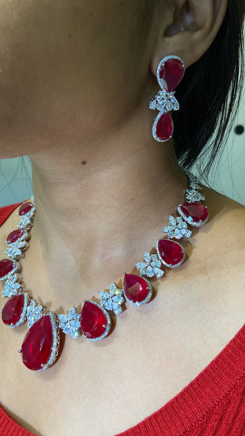Colour drop classy necklace set - Image 3