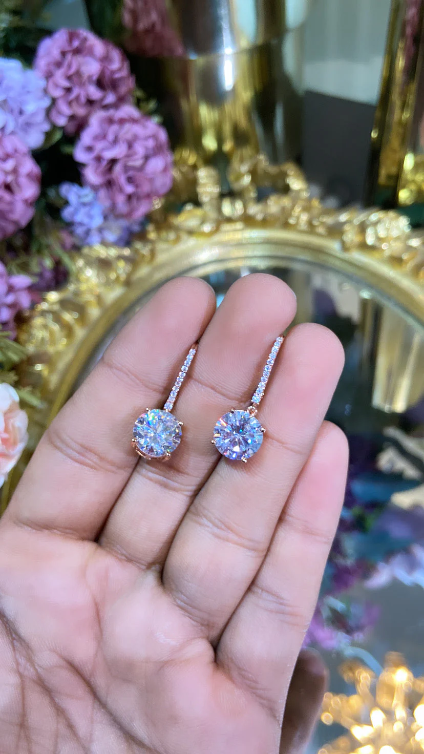 Solitaire Hoop Danglers ✨ - Image 2