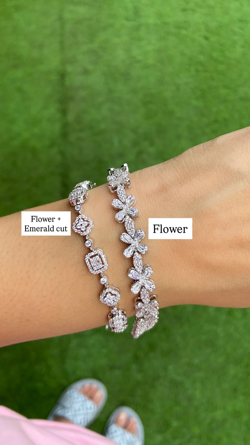 DESIGNER CLUSTER TENNIS BRACELET - Image 2