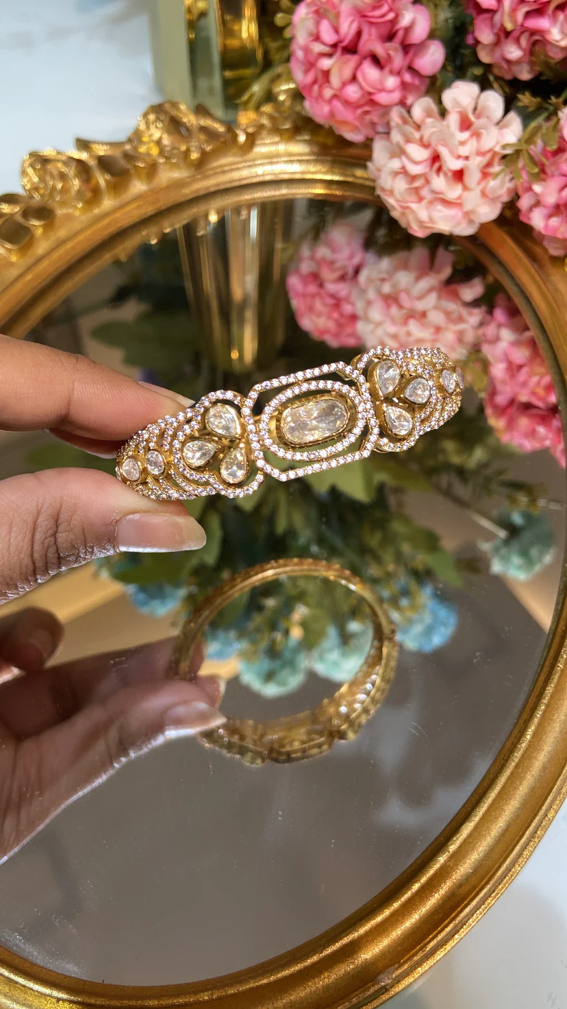DESIGNER MOISSANITE POLKI BRACELET