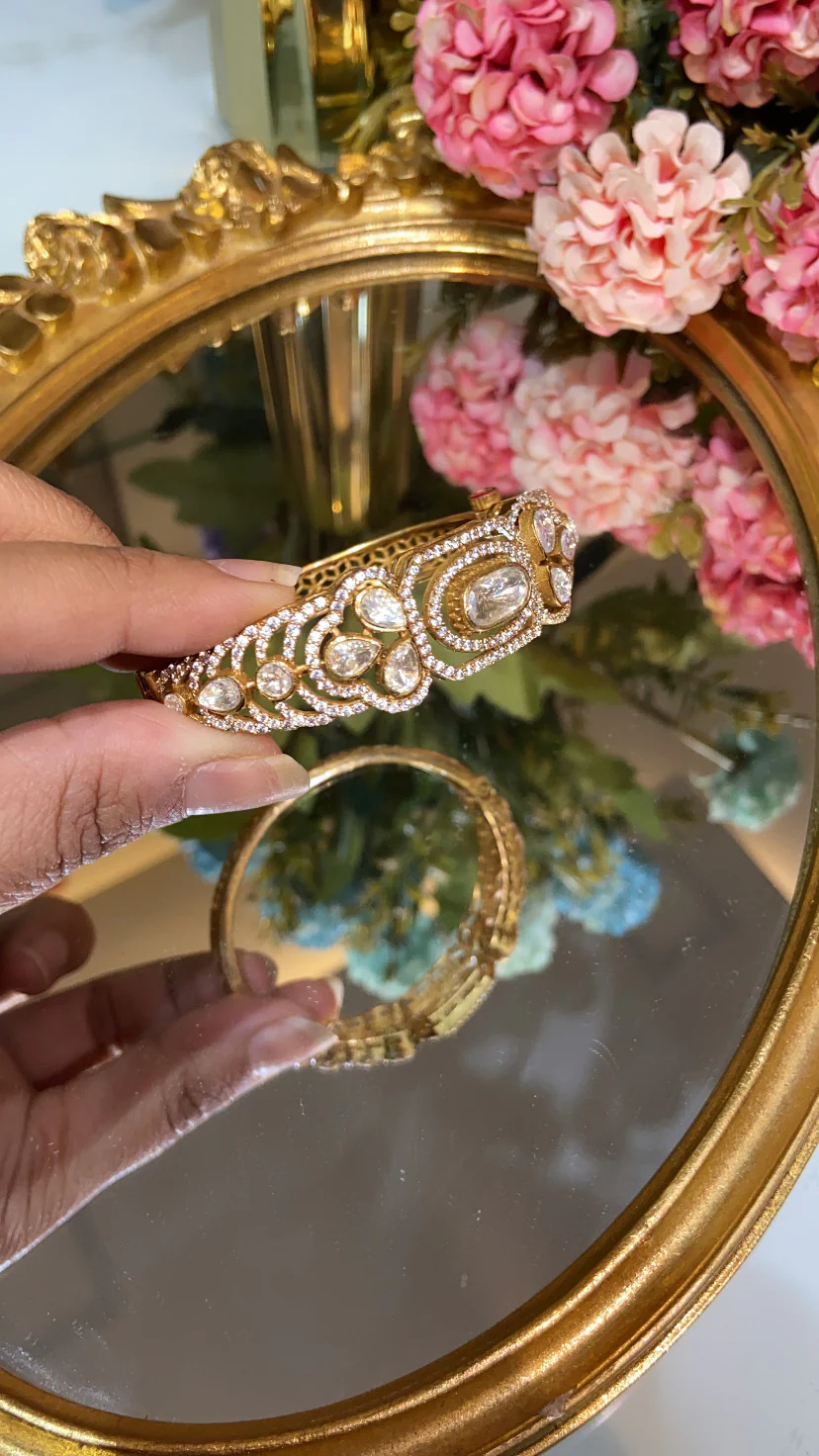 DESIGNER MOISSANITE POLKI BRACELET - Image 3