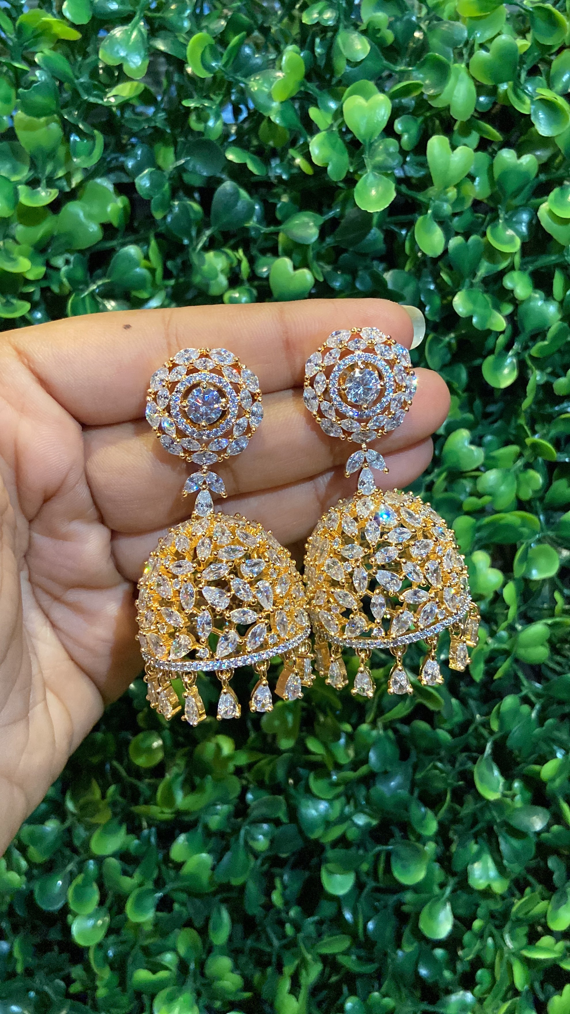 Diamanté Jhumkas - Image 3