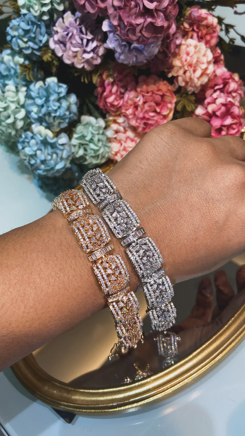 Diamond Gajra Kada/ Bracelet (single piece) - Image 5