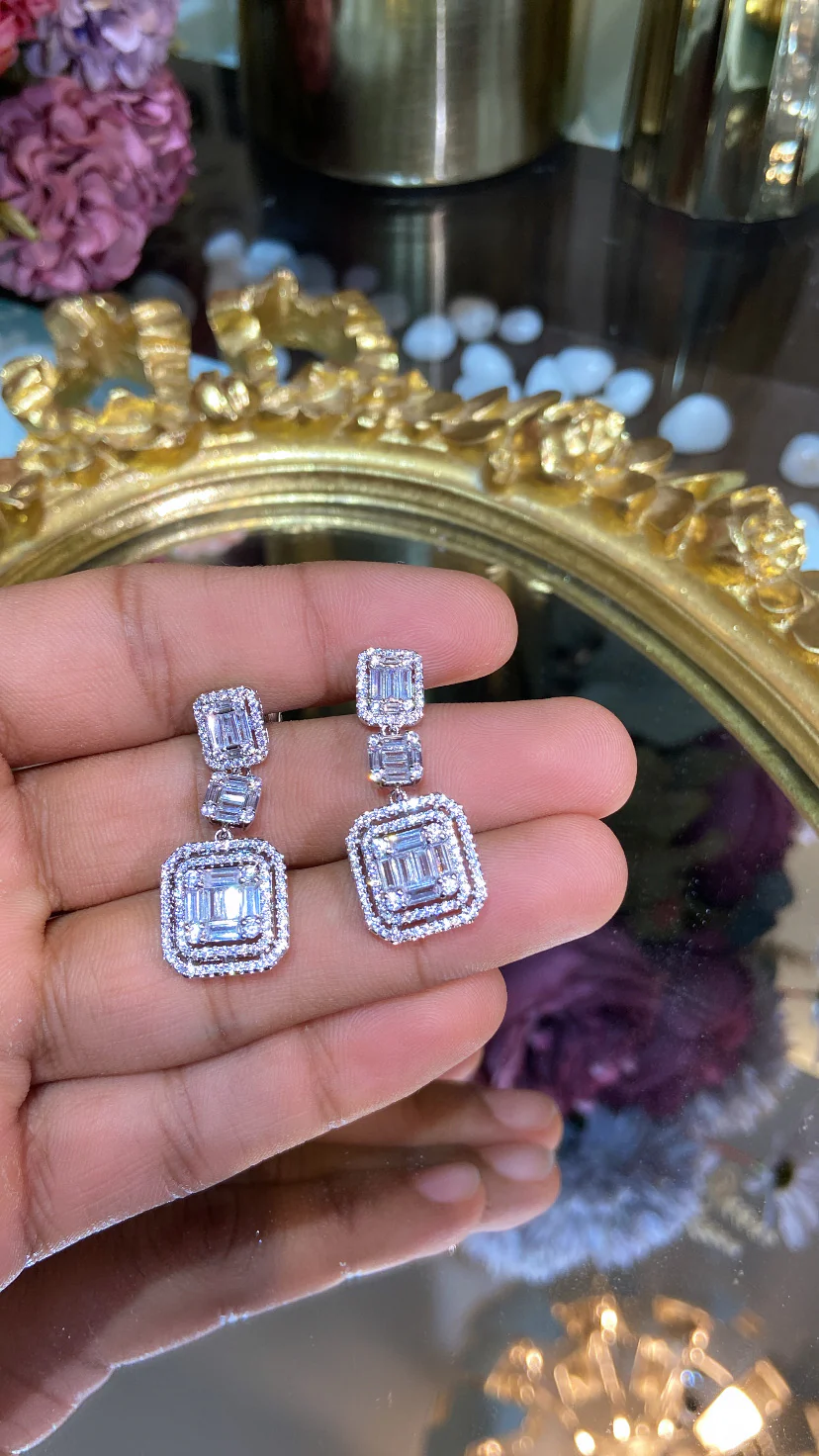 Drop Cluster earrings π