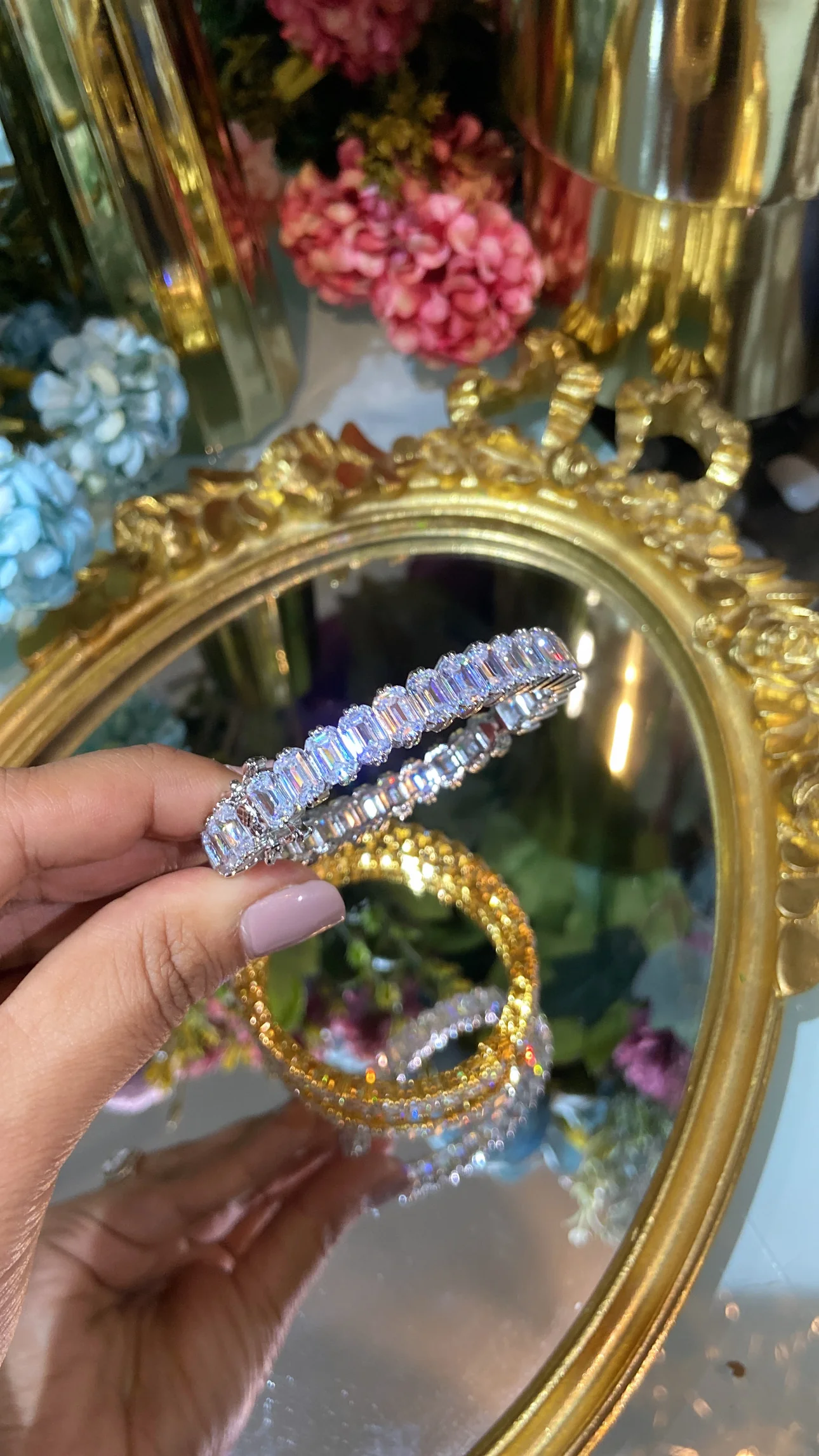 Emerald cut kada / Bracelet (Openable) - Image 3