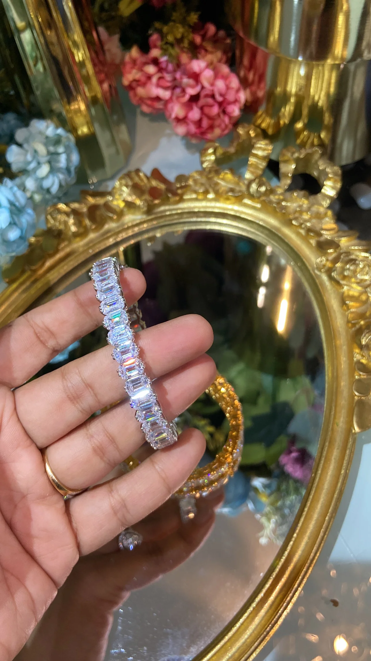 Emerald cut kada / Bracelet (Openable) - Image 4