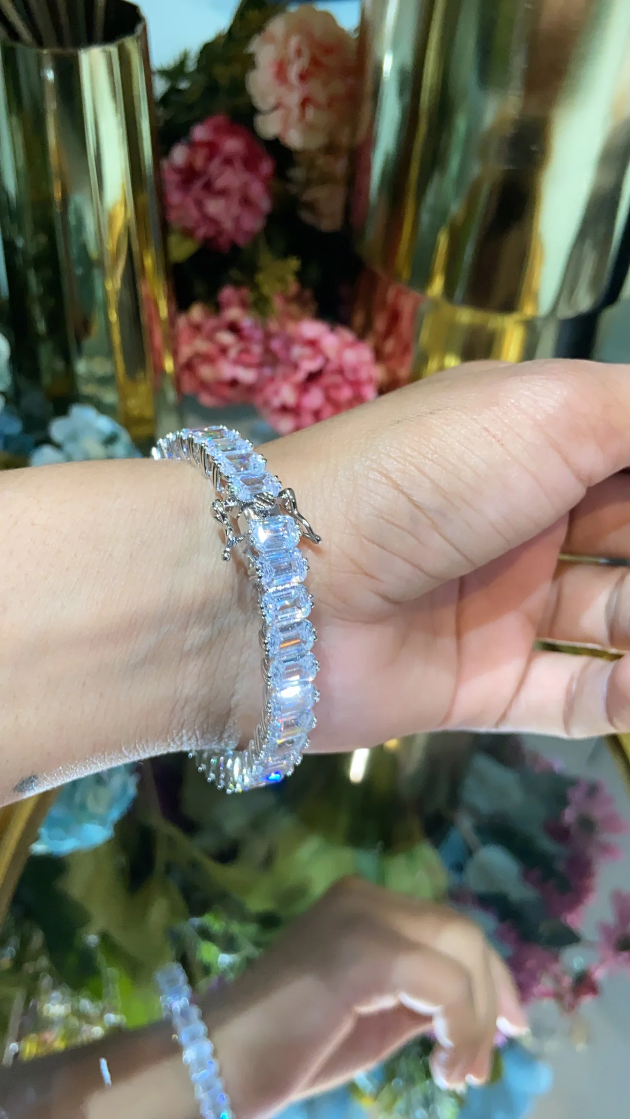 Emerald cut kada / Bracelet (Openable) - Image 6