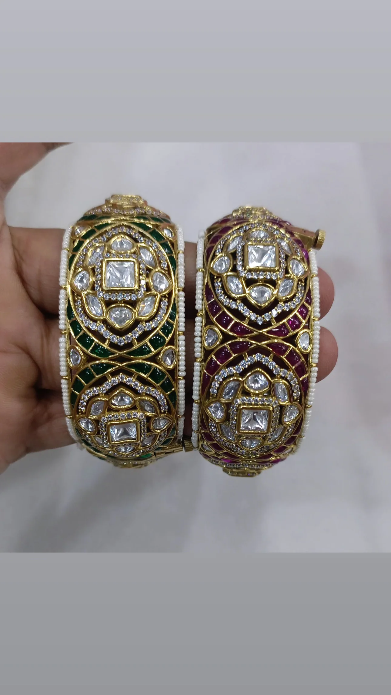 Festive Polki Kada Openable (Single) - Image 2
