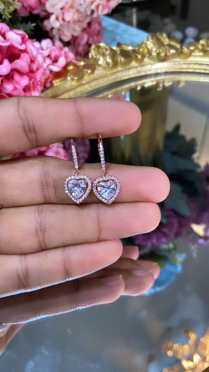 Alia Heart Hoop Danglers ✨ - Image 2