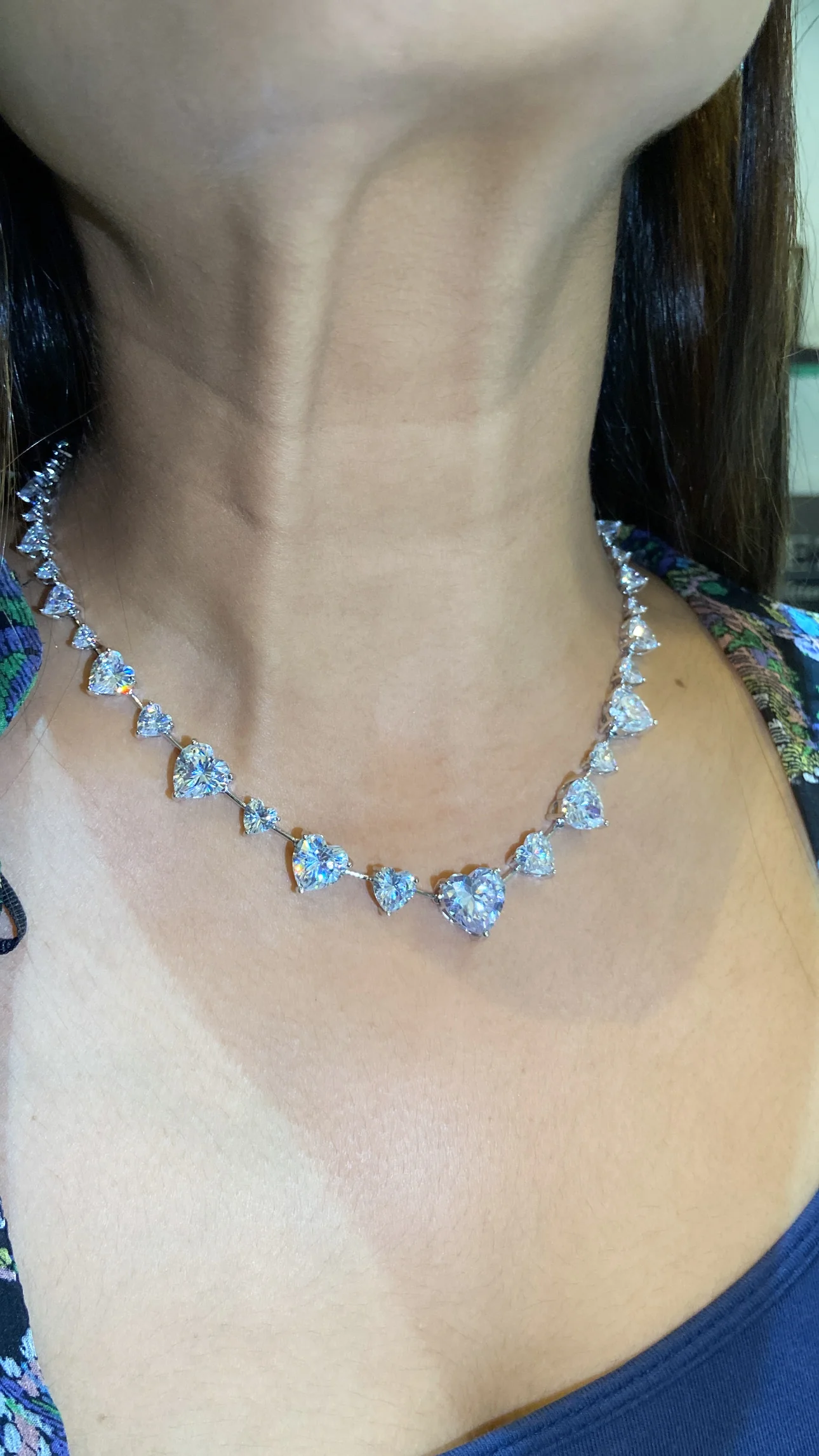 Heart statement solitaire necklace set- PRICE DROP - Image 2