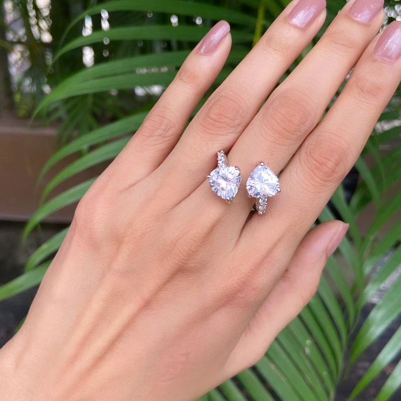 TWIN HEART RING