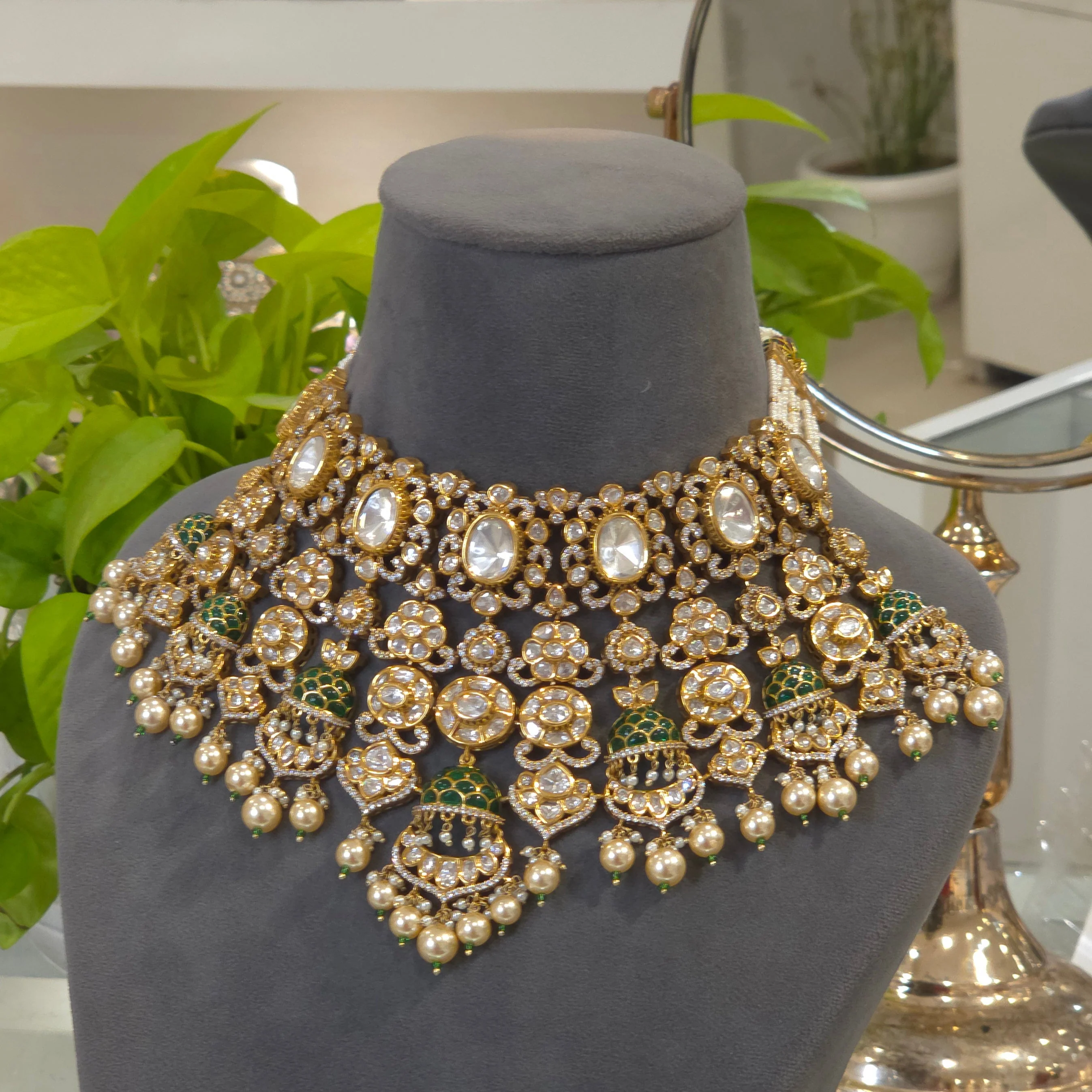 Indrani Polki bridal set - Image 3