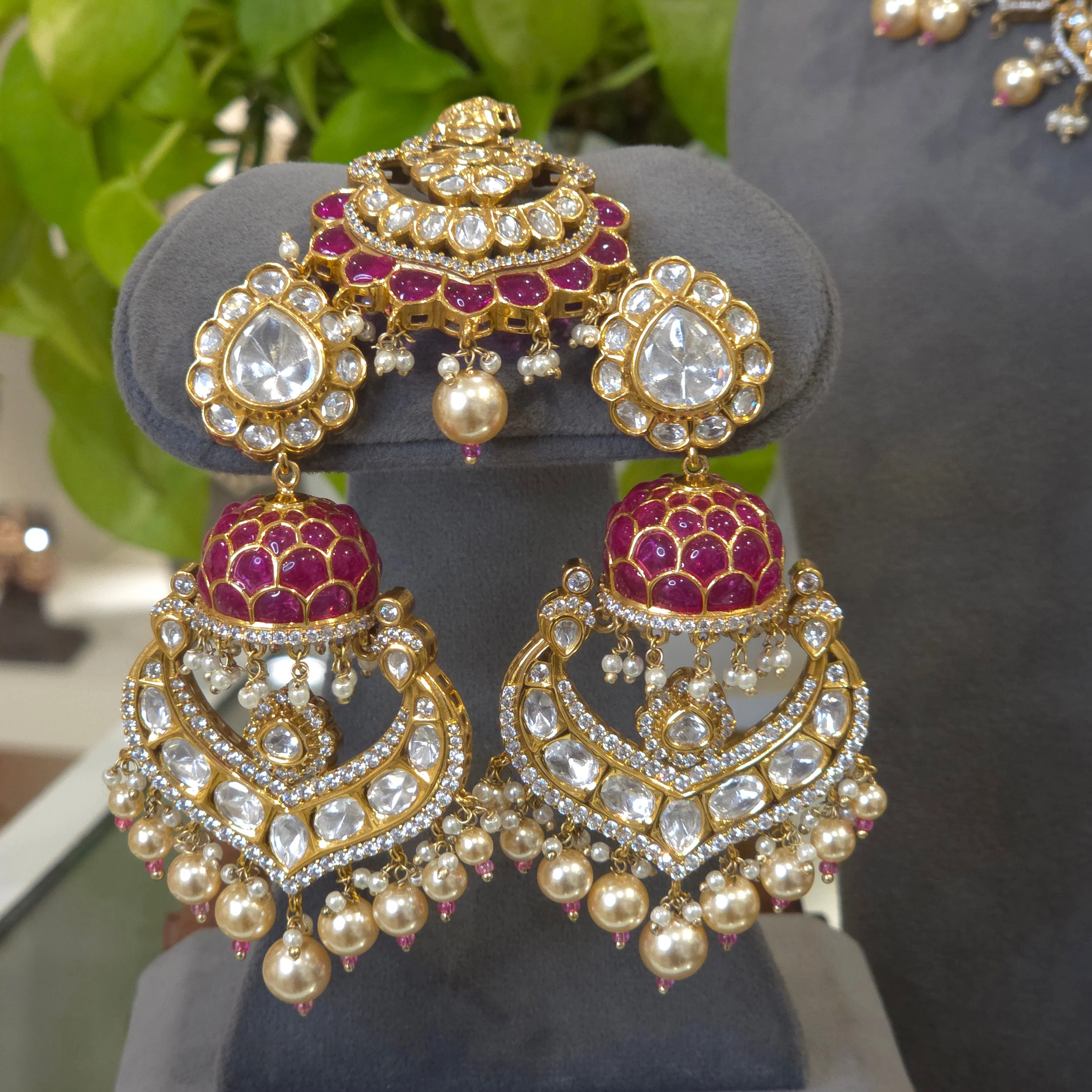 Indrani Polki bridal set - Image 5