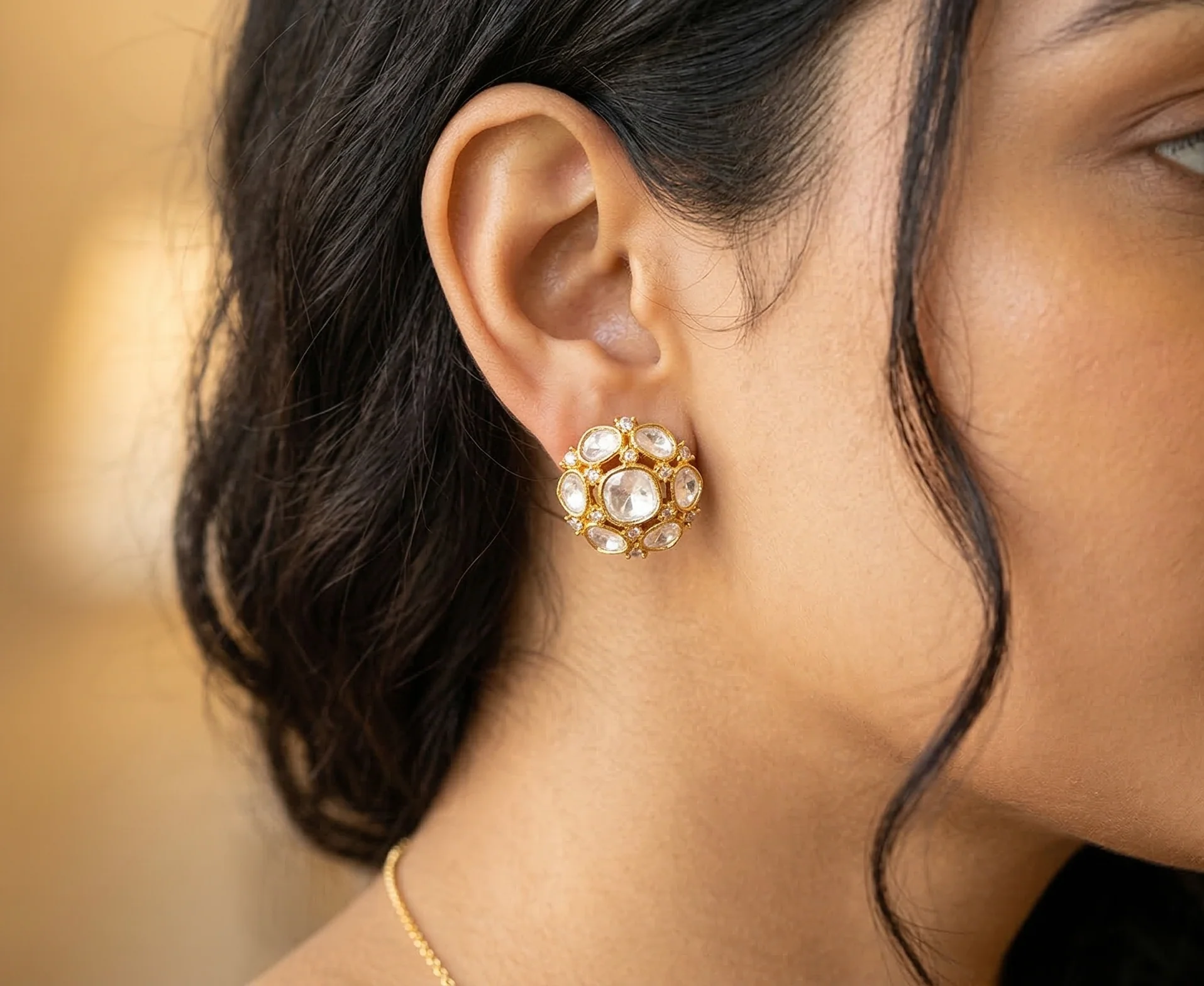 Jodha Polki Studs - Image 2