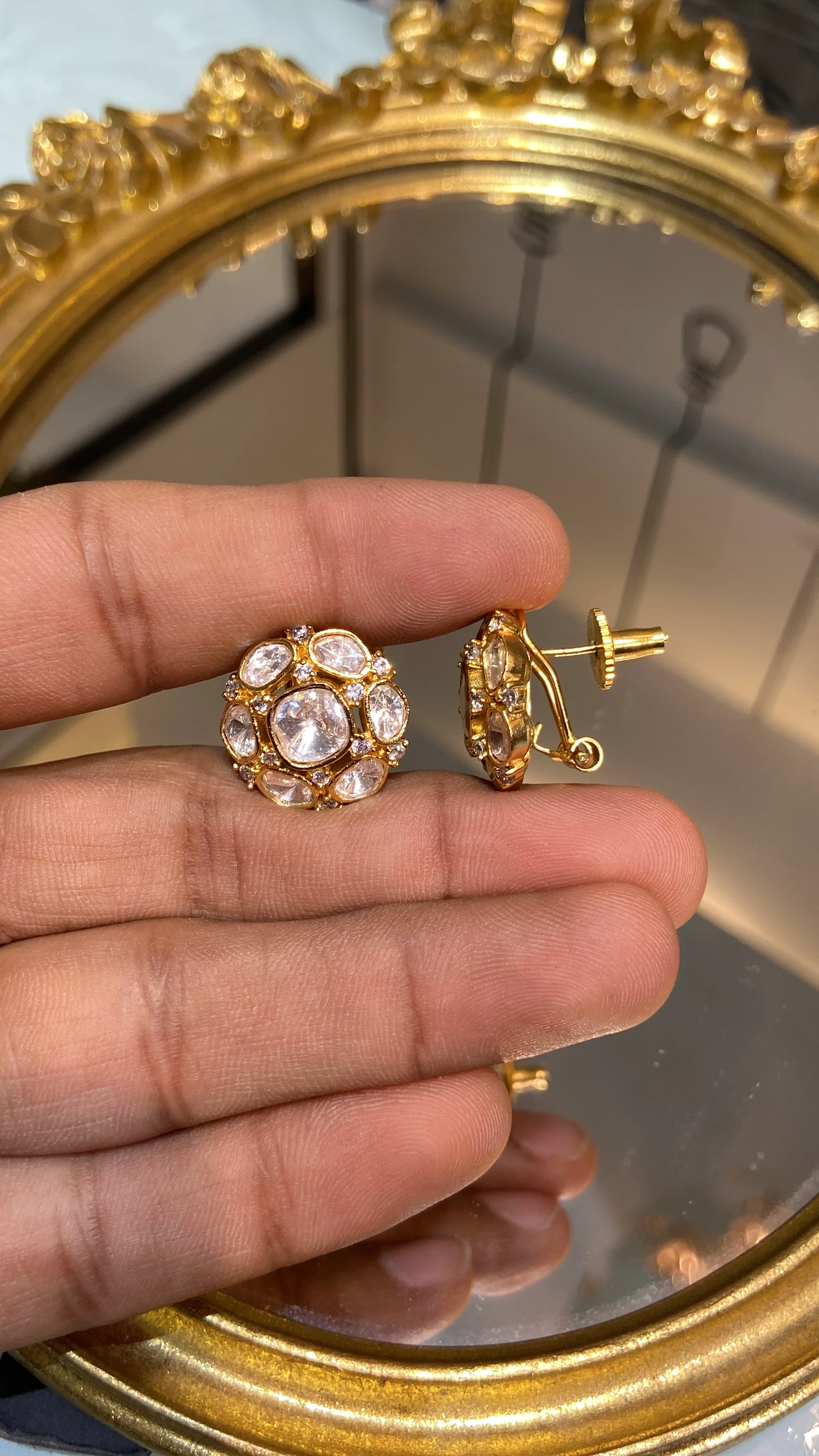 Jodha Polki Studs - Image 3