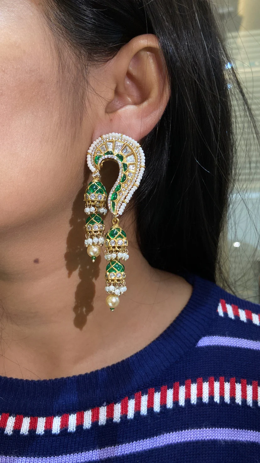 KAAN MOISSANITE POLKI EARRING - Image 3