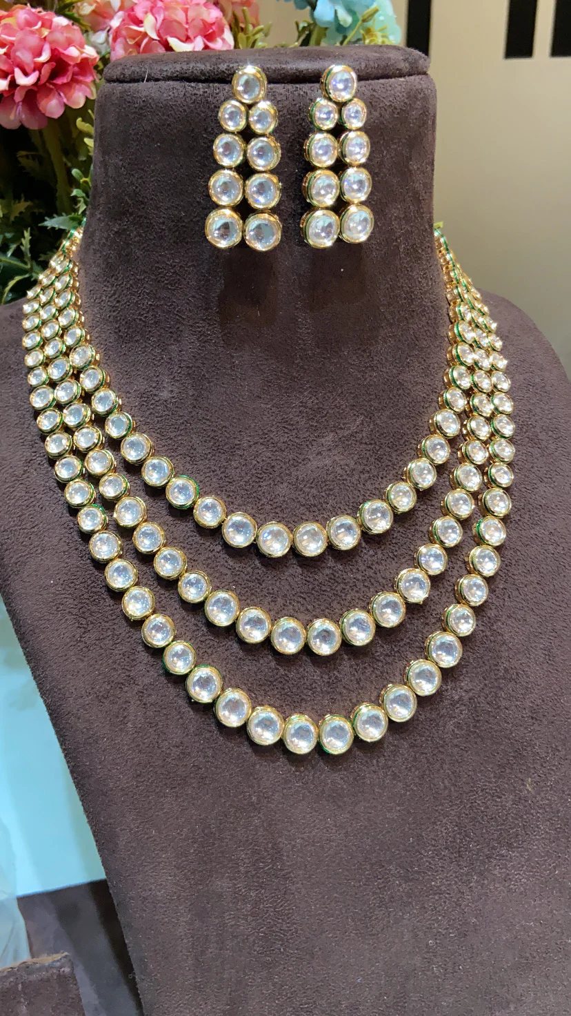 LINER KUNDAN POLKI SET - Image 4