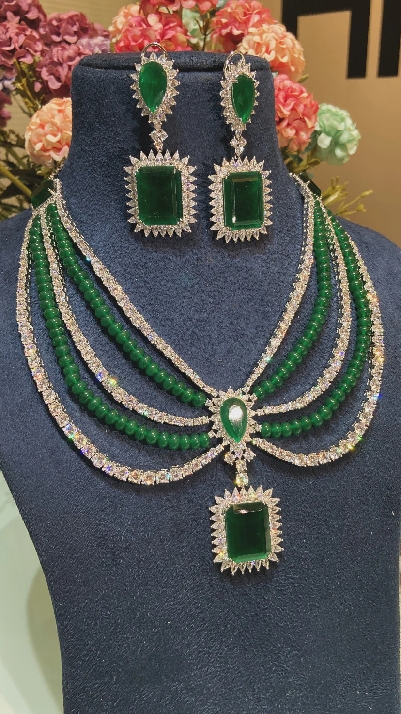 MAHARANI DOUBLET DIAMOND LINER SET - Image 2