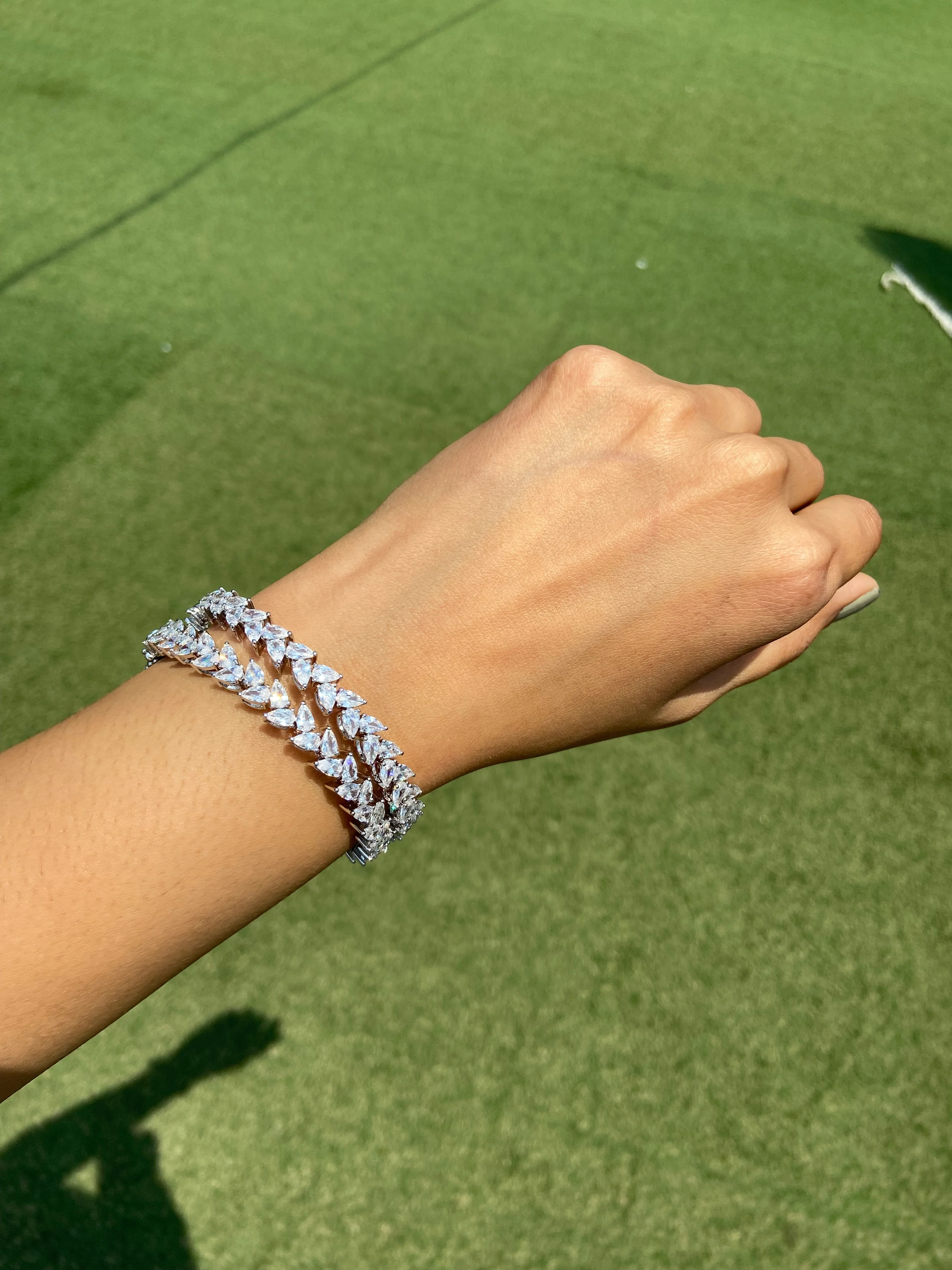 MARQUISE DIAMOND BANGLES (OPENABLE) PAIR - Image 6