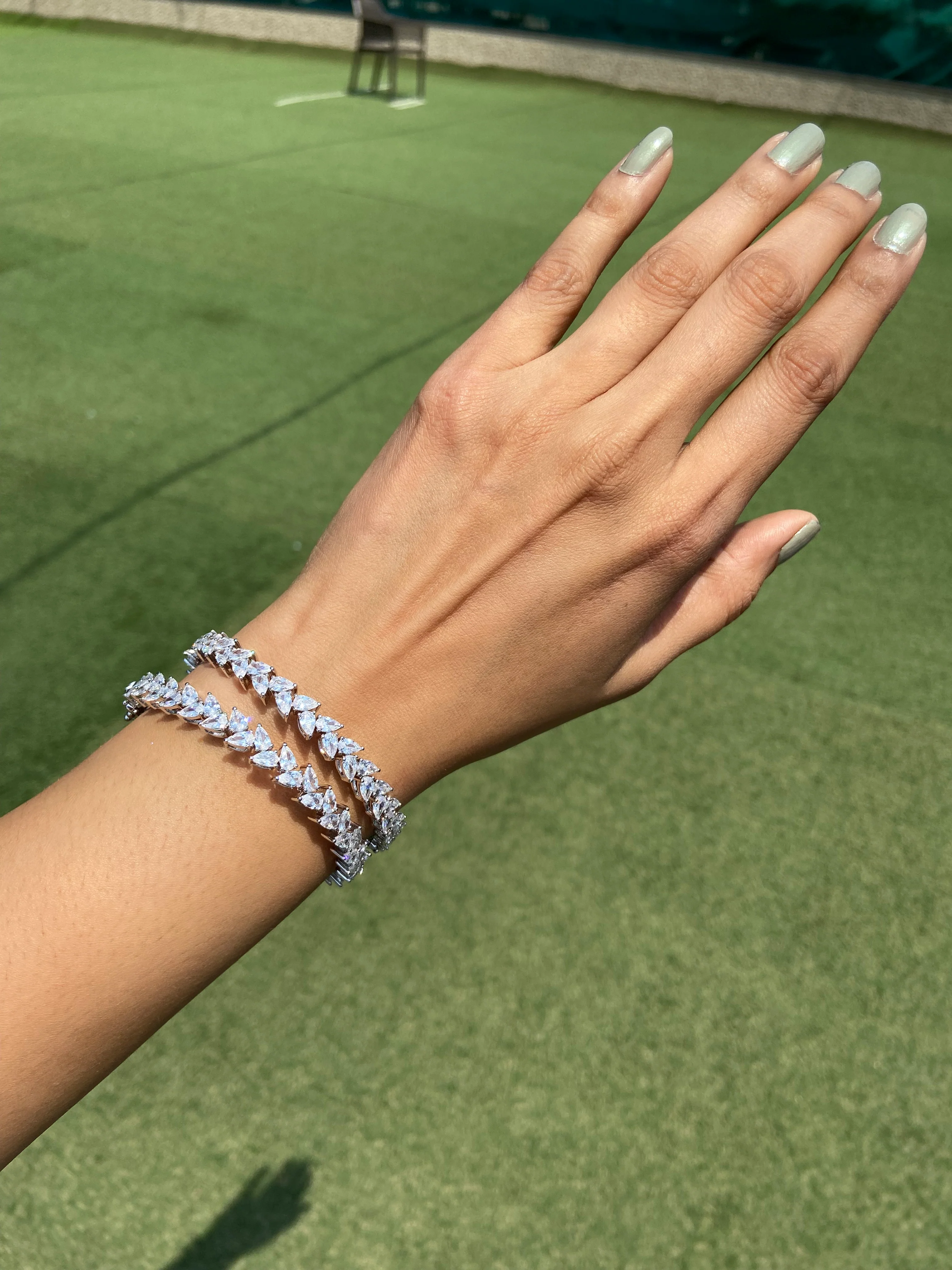 MARQUISE DIAMOND BANGLES (OPENABLE) PAIR - Image 7