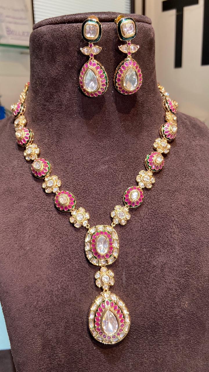 Meena polki long set - Image 2