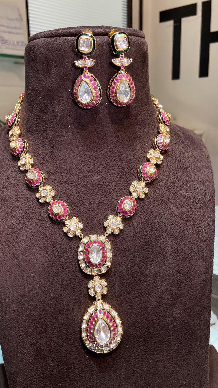 Meena polki long set - Image 3