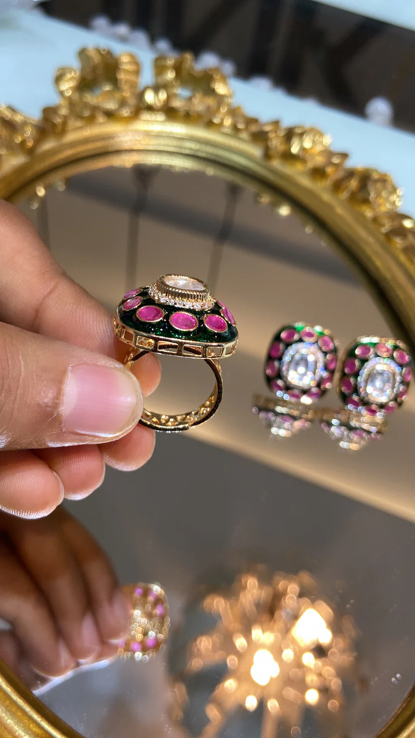 Meena Polki ring - Image 3